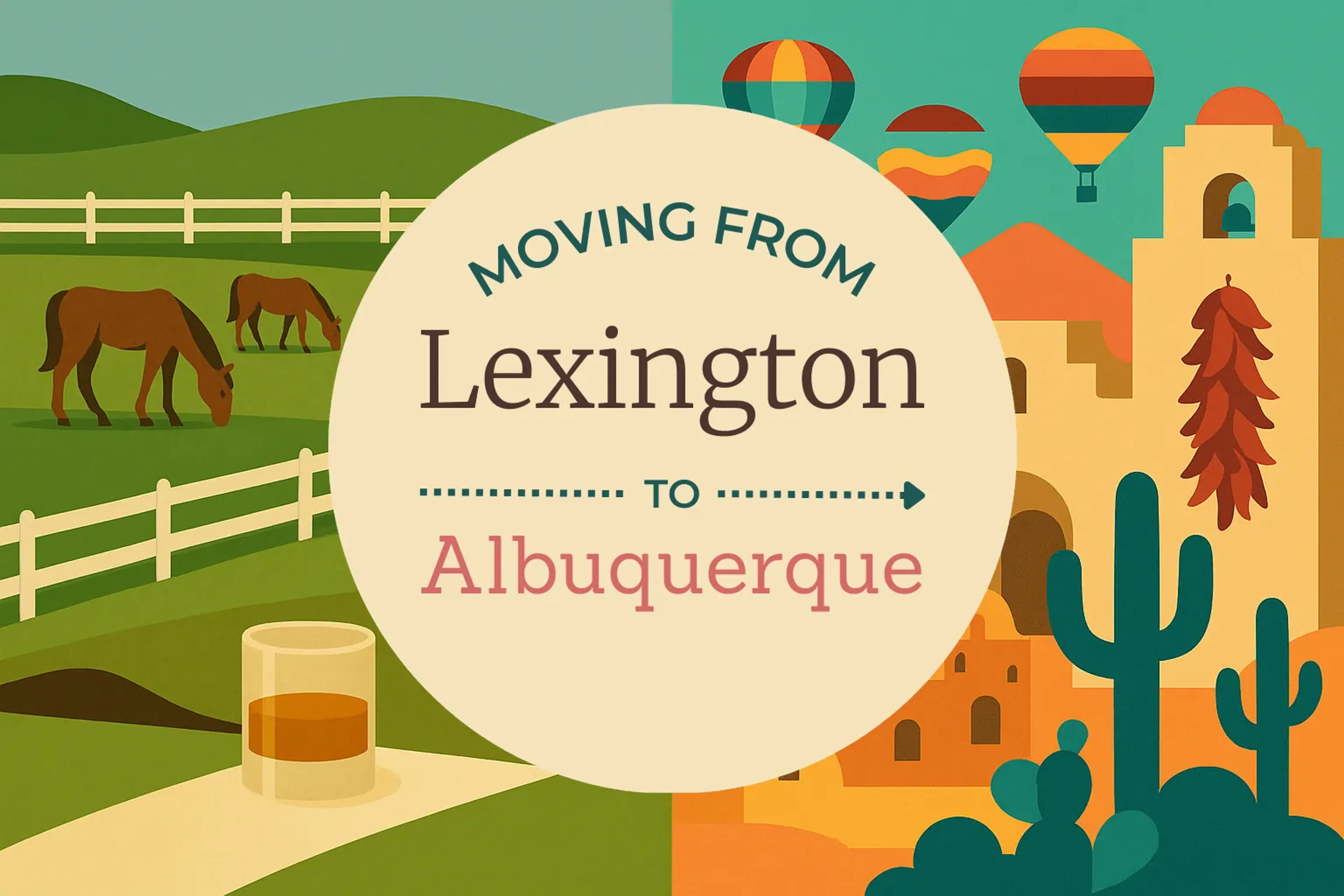 Side-by-side comparison of Lexington to Albuquerque moving companies