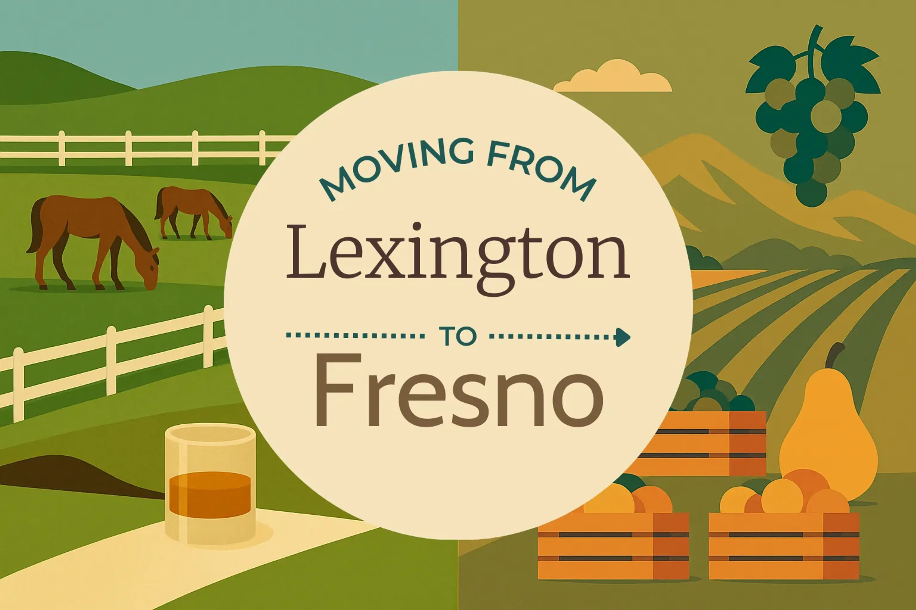 Side-by-side comparison of Lexington to Fresno moving companies