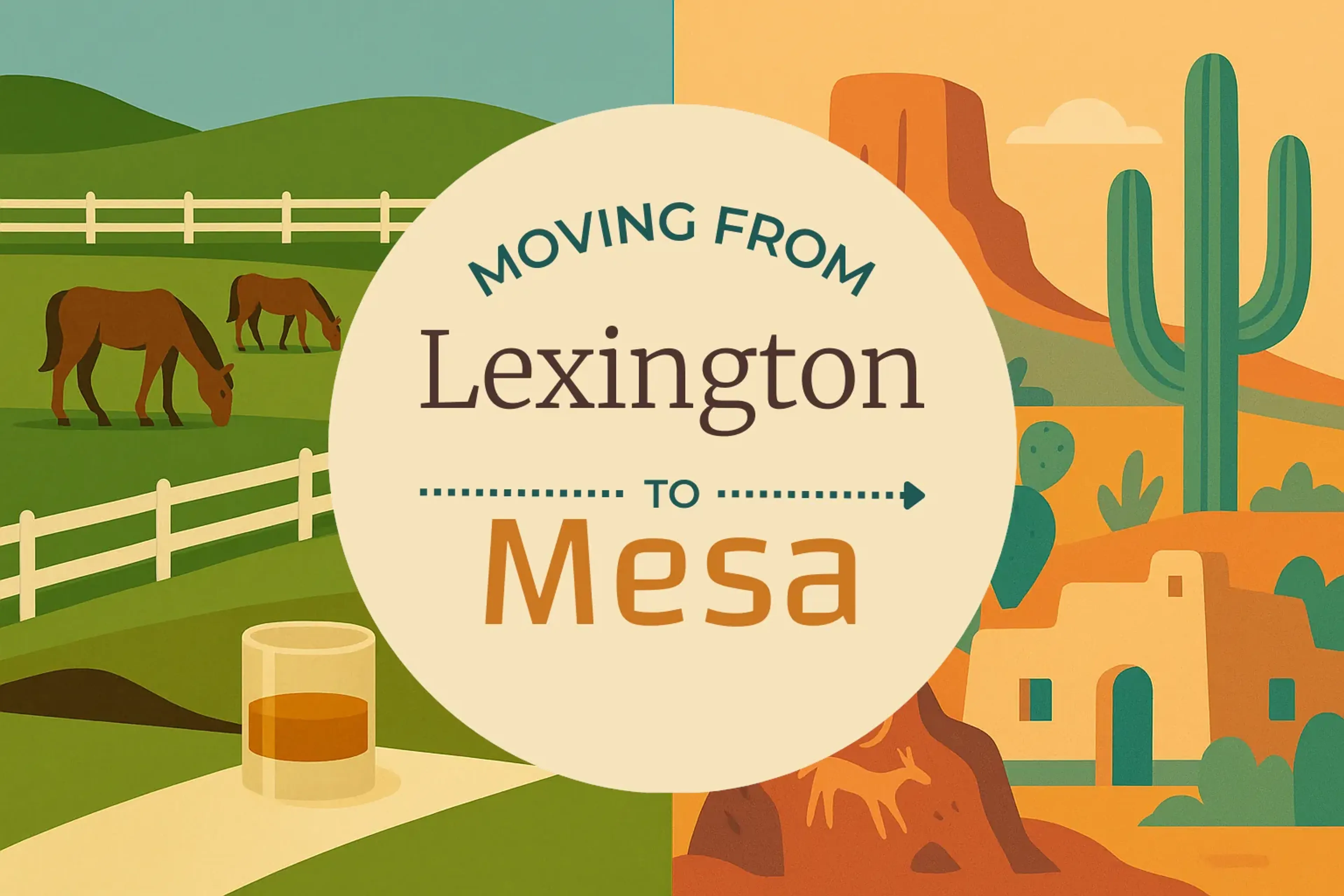 Side-by-side comparison of Lexington to Mesa moving companies