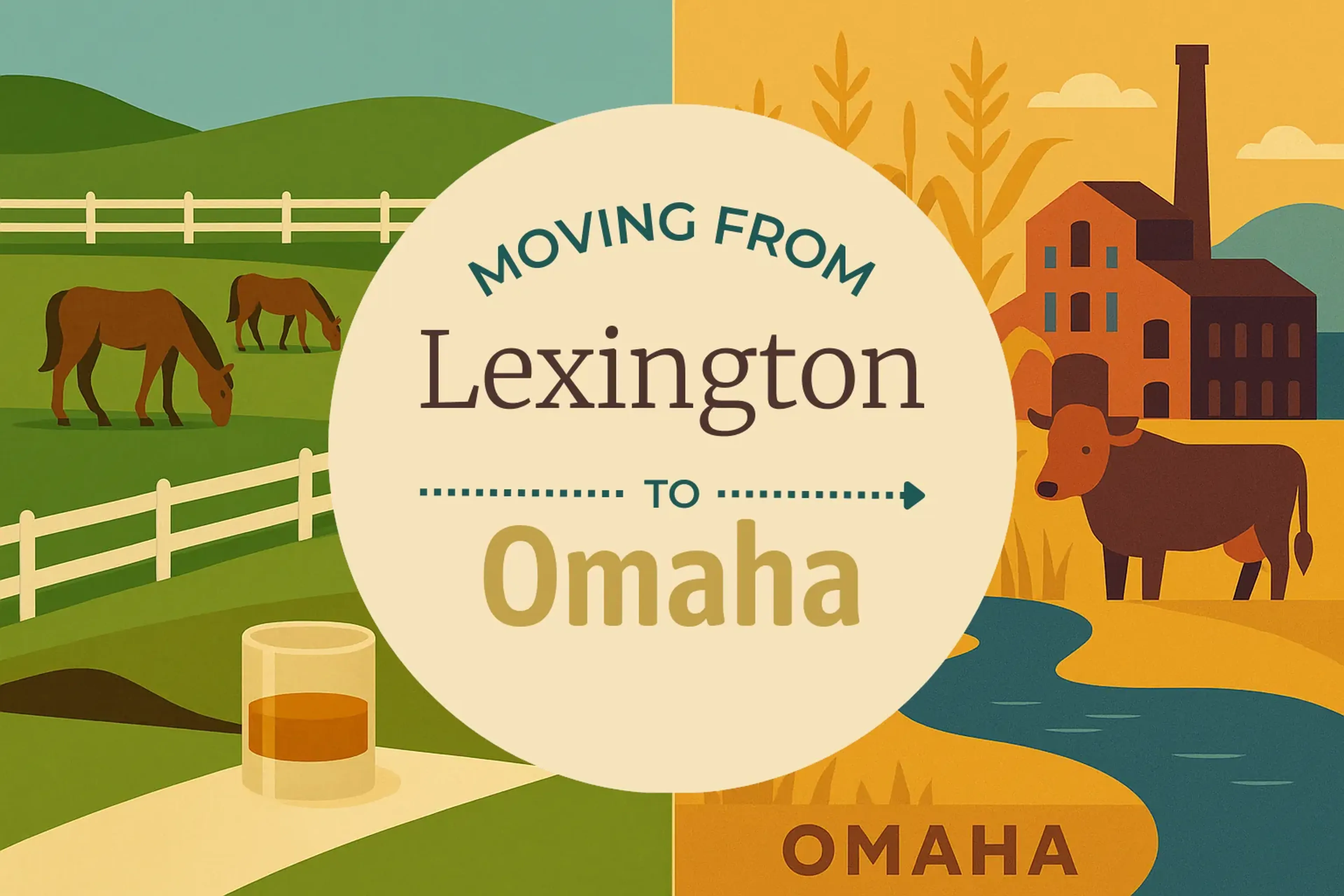 Side-by-side comparison of Lexington to Omaha moving companies