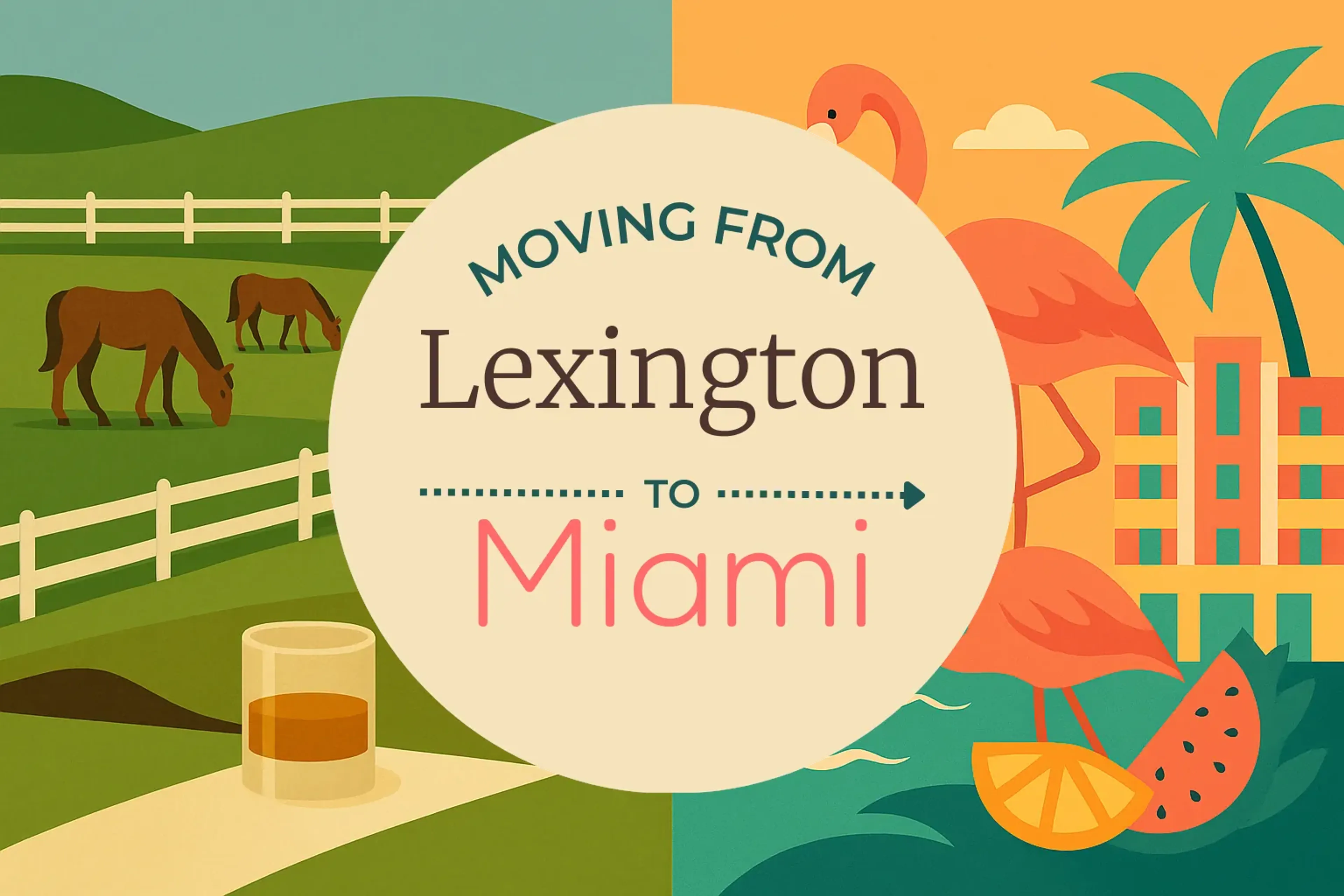 Side-by-side comparison of Lexington to Miami moving companies