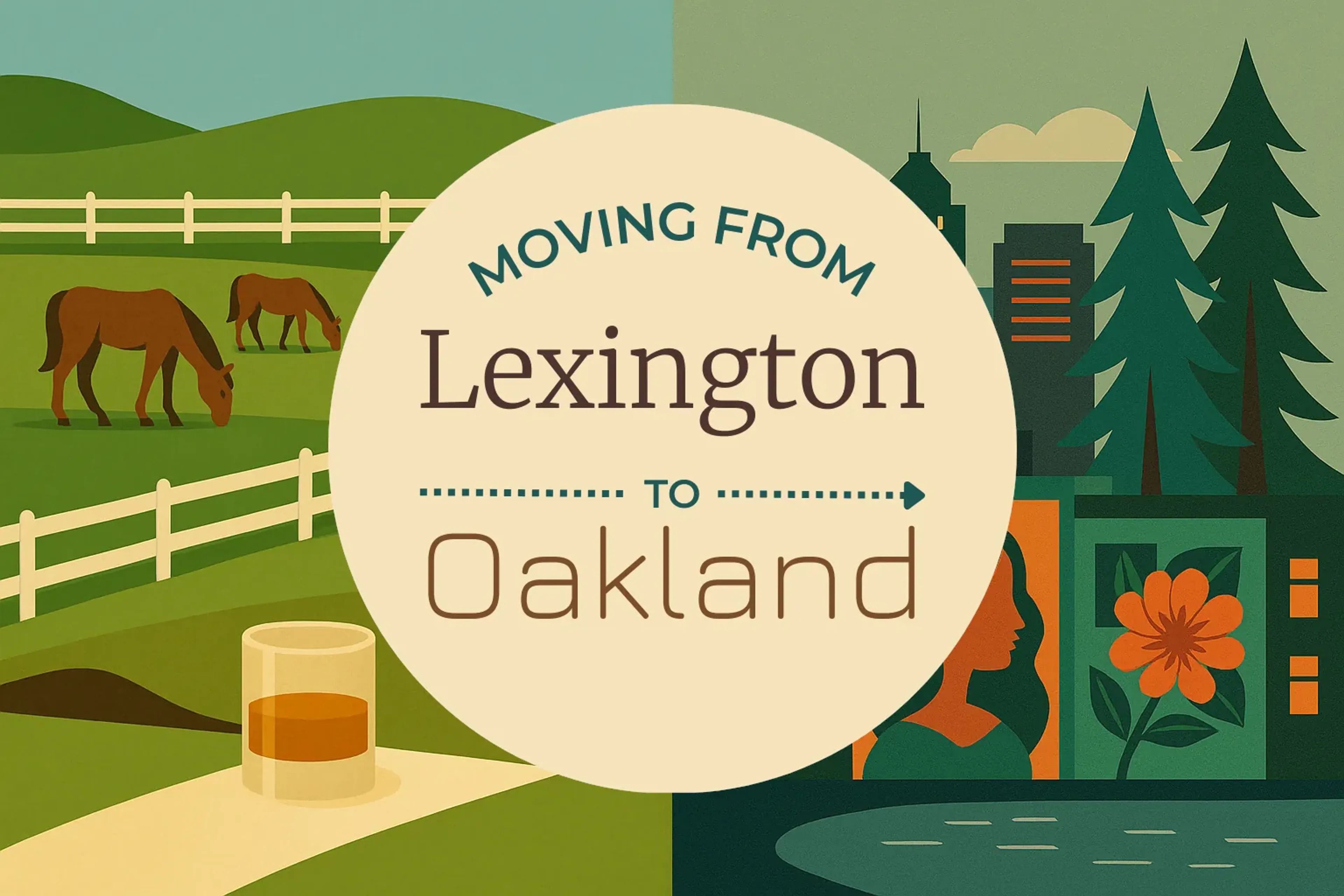 Side-by-side comparison of Lexington to Oakland moving companies