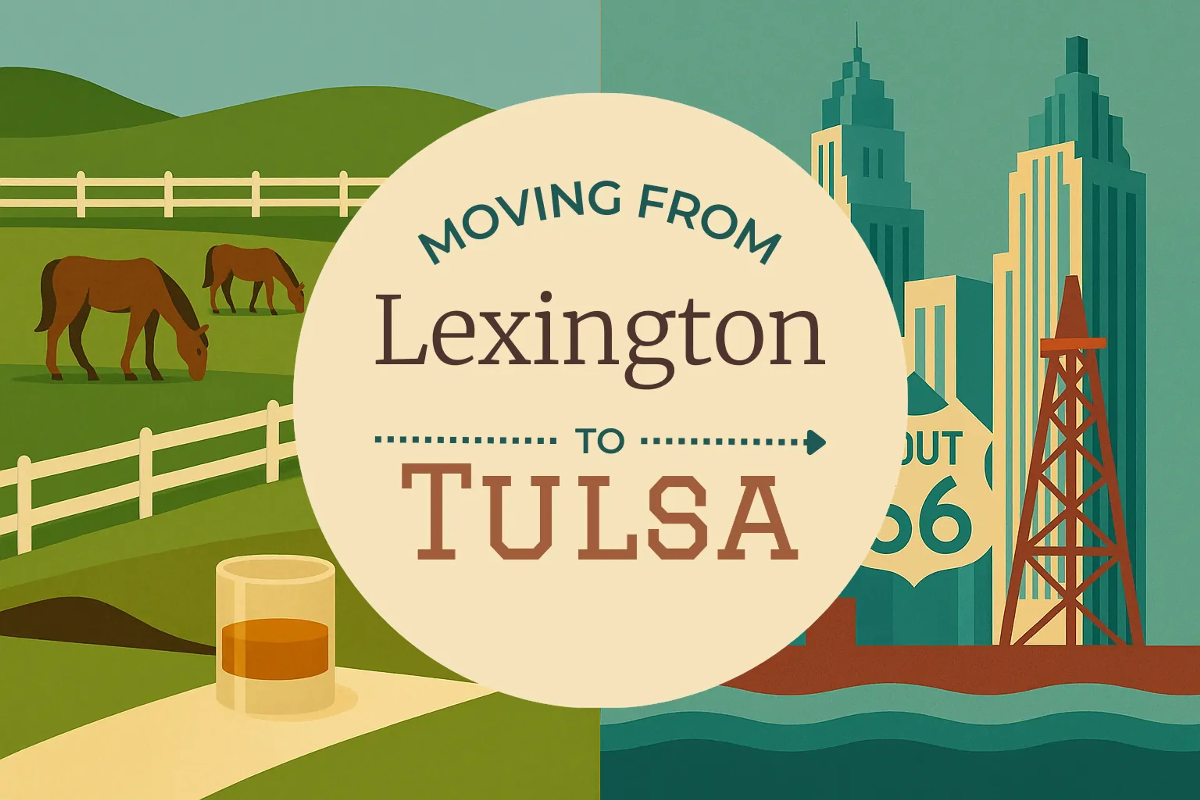 Side-by-side comparison of Lexington to Tulsa moving companies