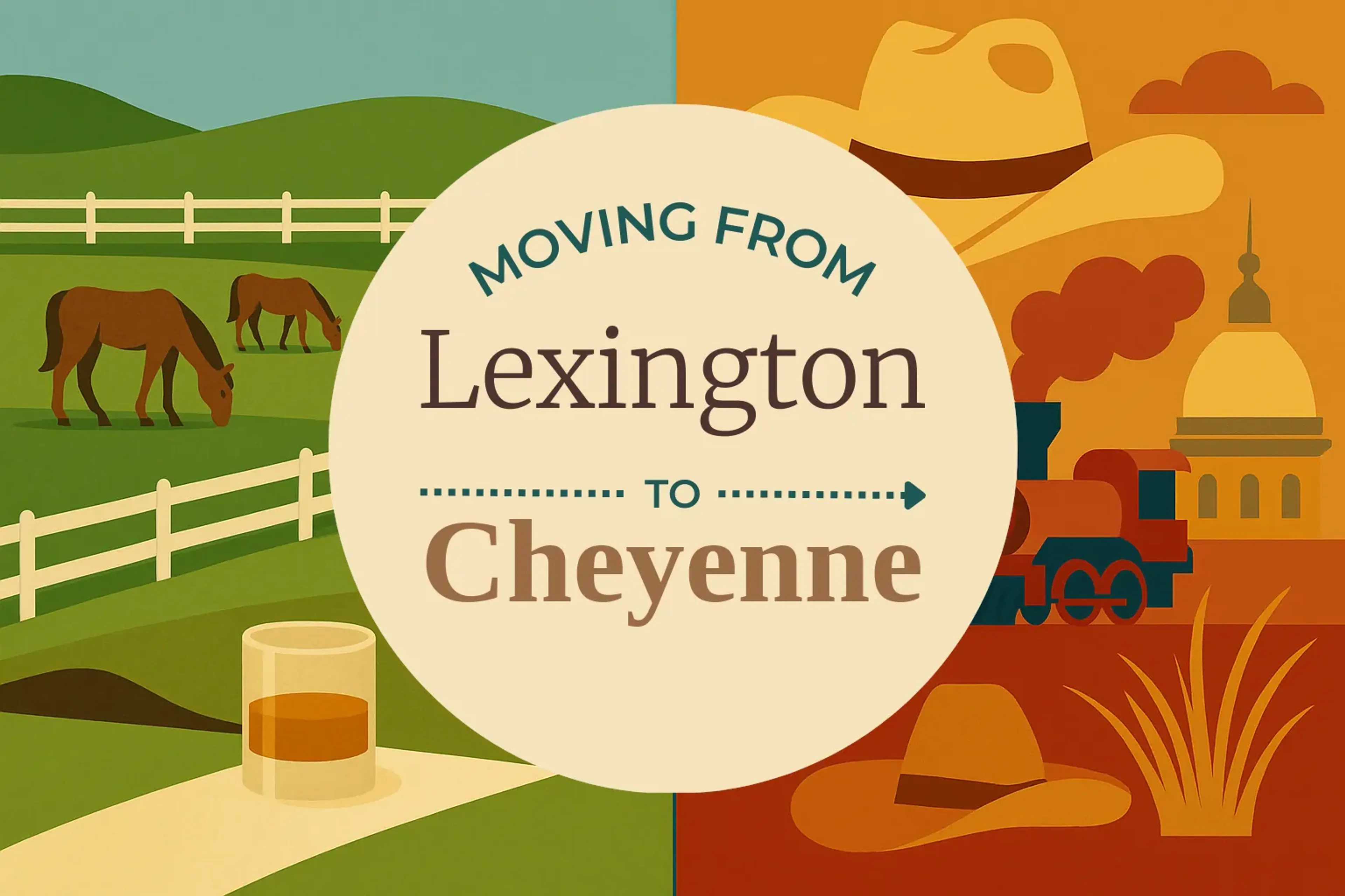 Side-by-side comparison of Lexington to Cheyenne moving companies