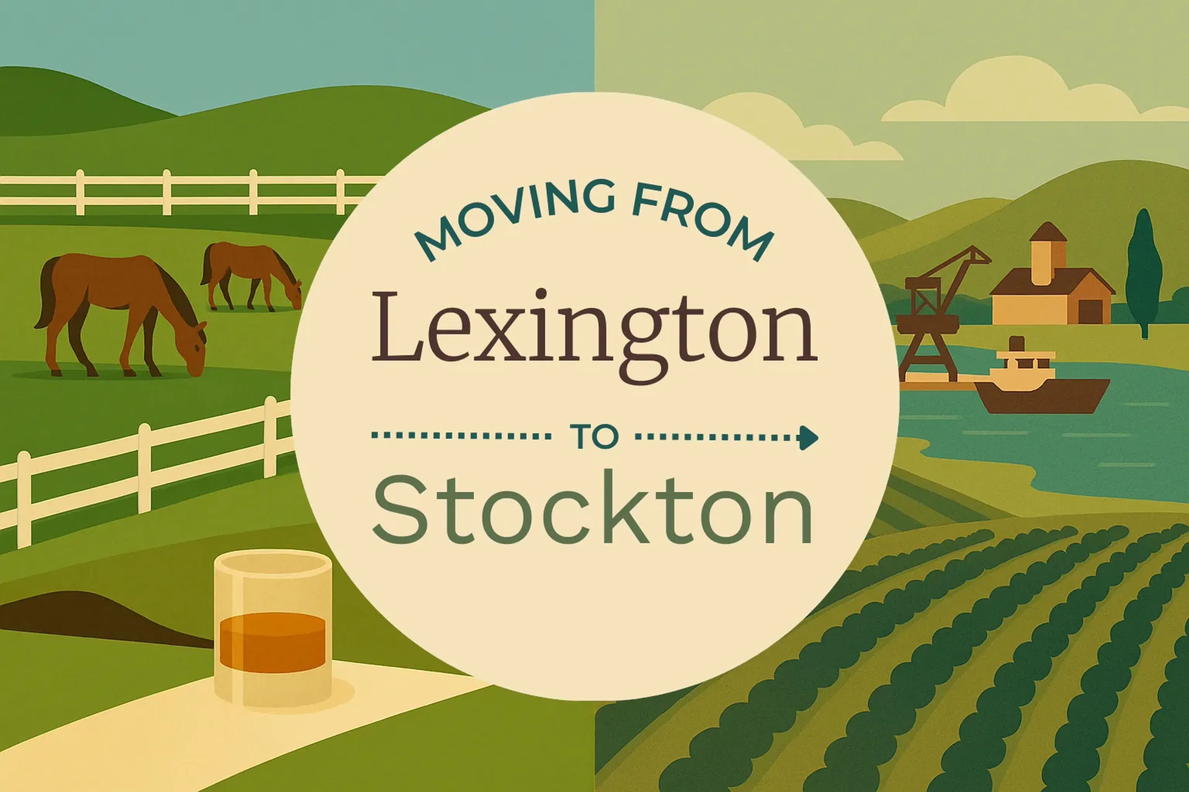 Side-by-side comparison of Lexington to Stockton moving companies