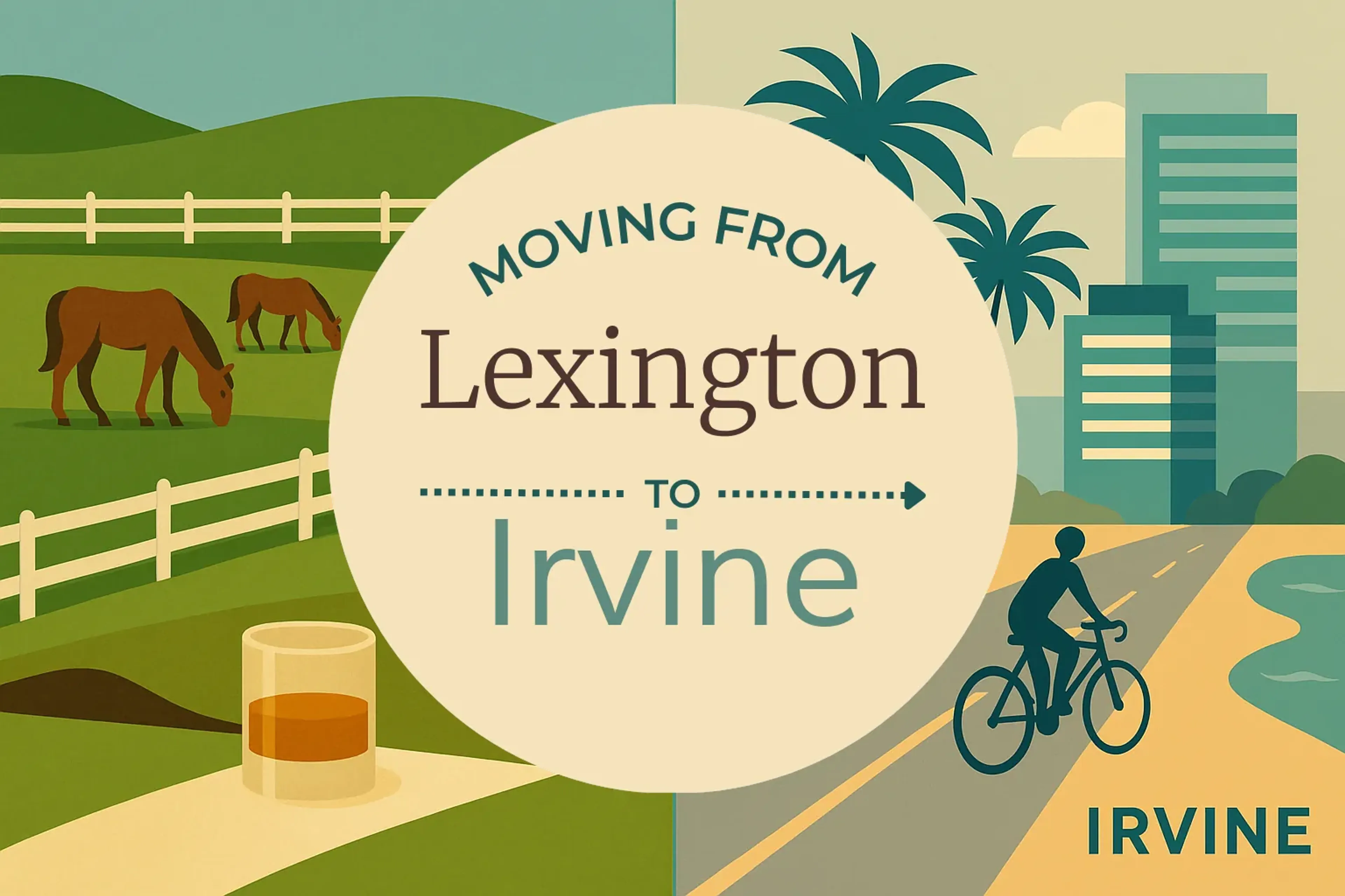 Side-by-side comparison of Lexington to Irvine moving companies
