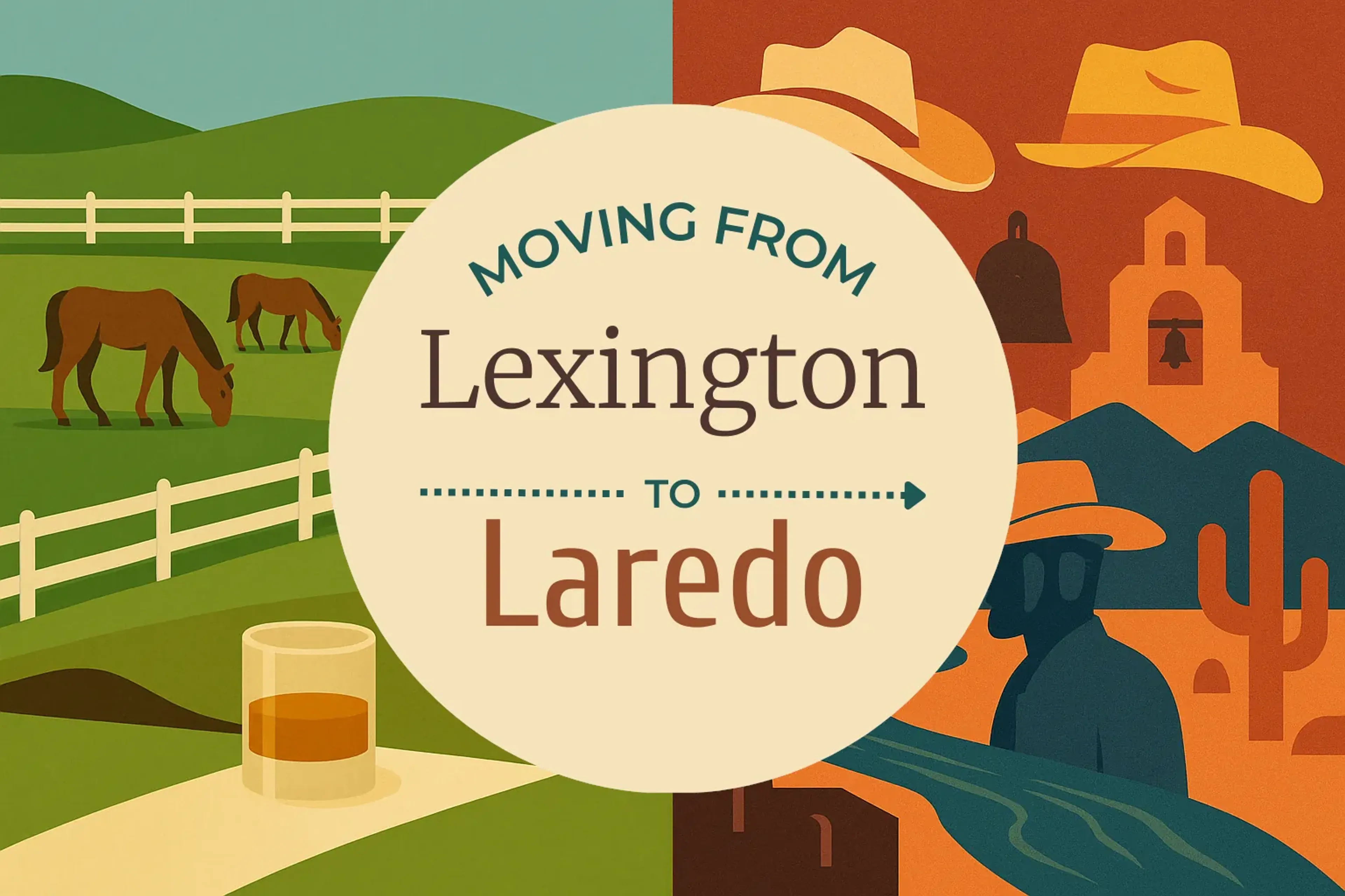 Side-by-side comparison of Lexington to Laredo moving companies