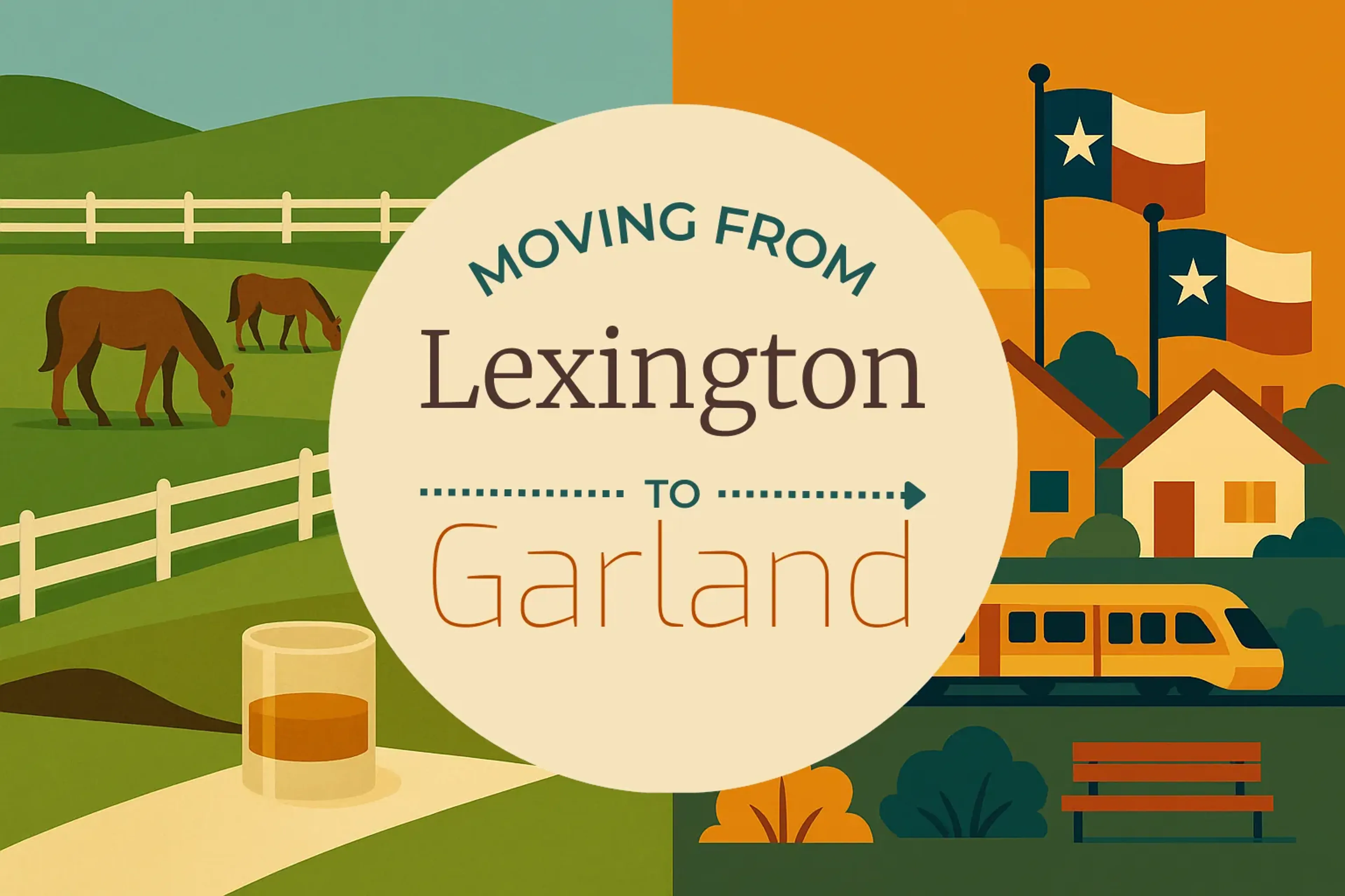 Side-by-side comparison of Lexington to Garland moving companies