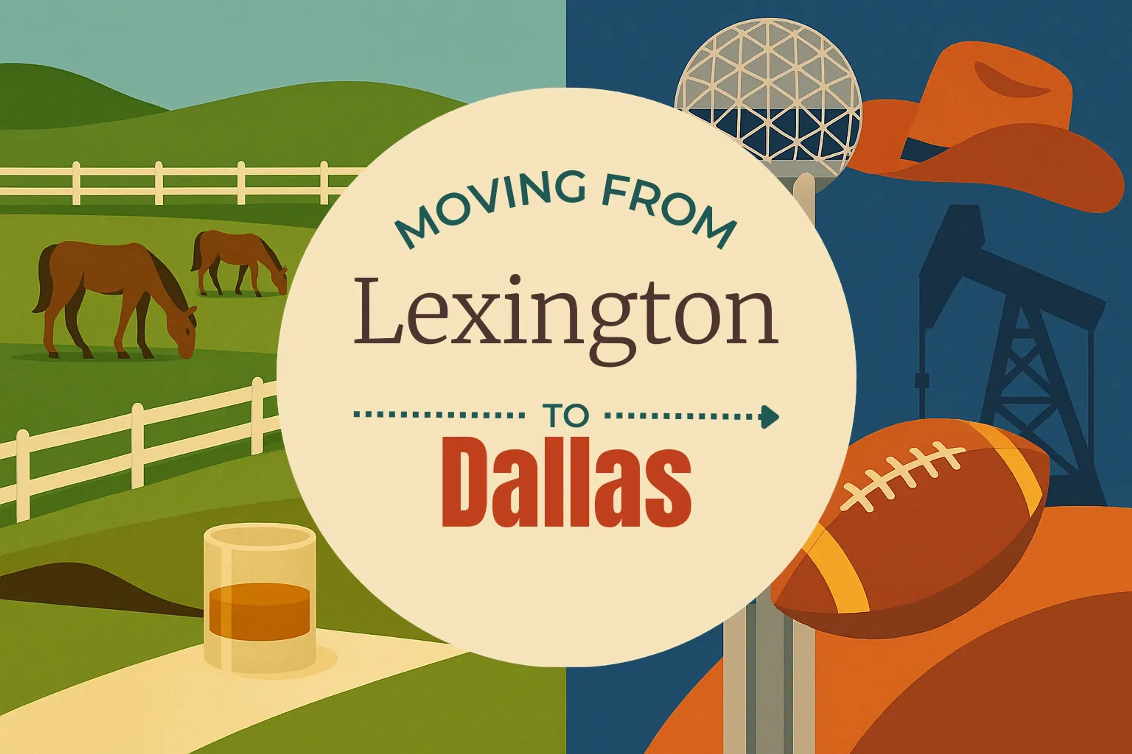 Side-by-side comparison of Lexington to Dallas moving companies