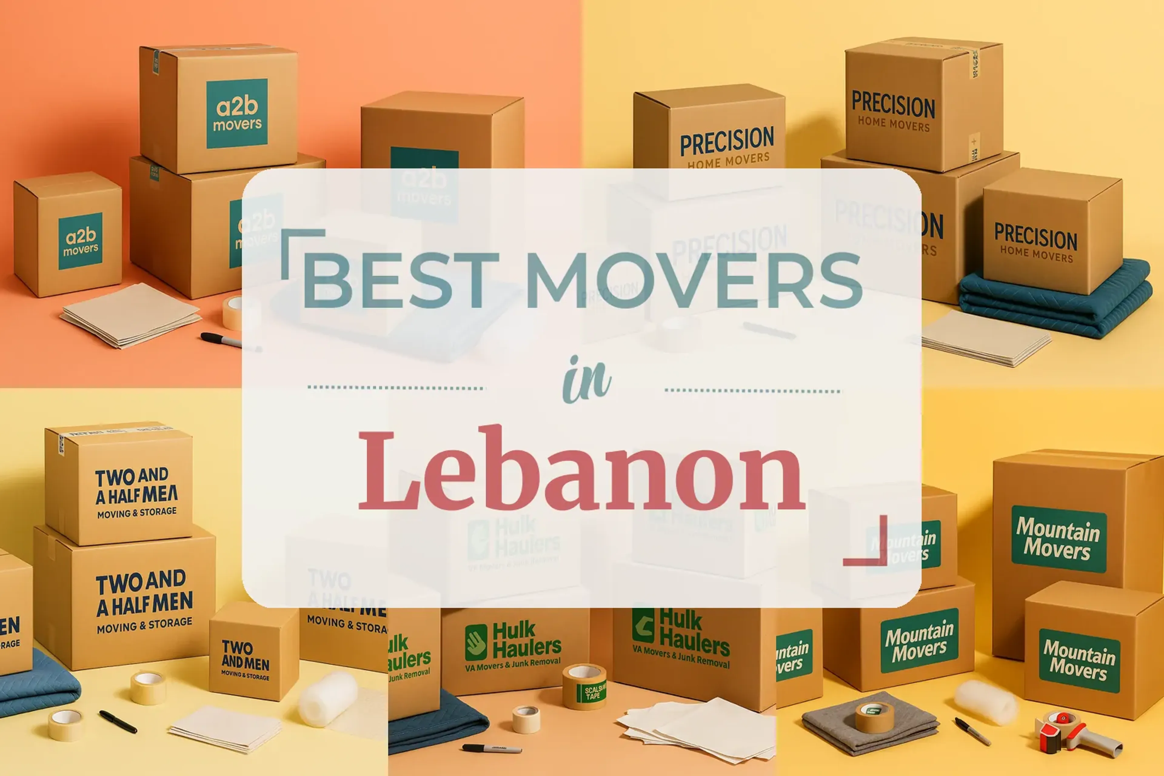 Side-by-side comparison of Lebanon moving companies