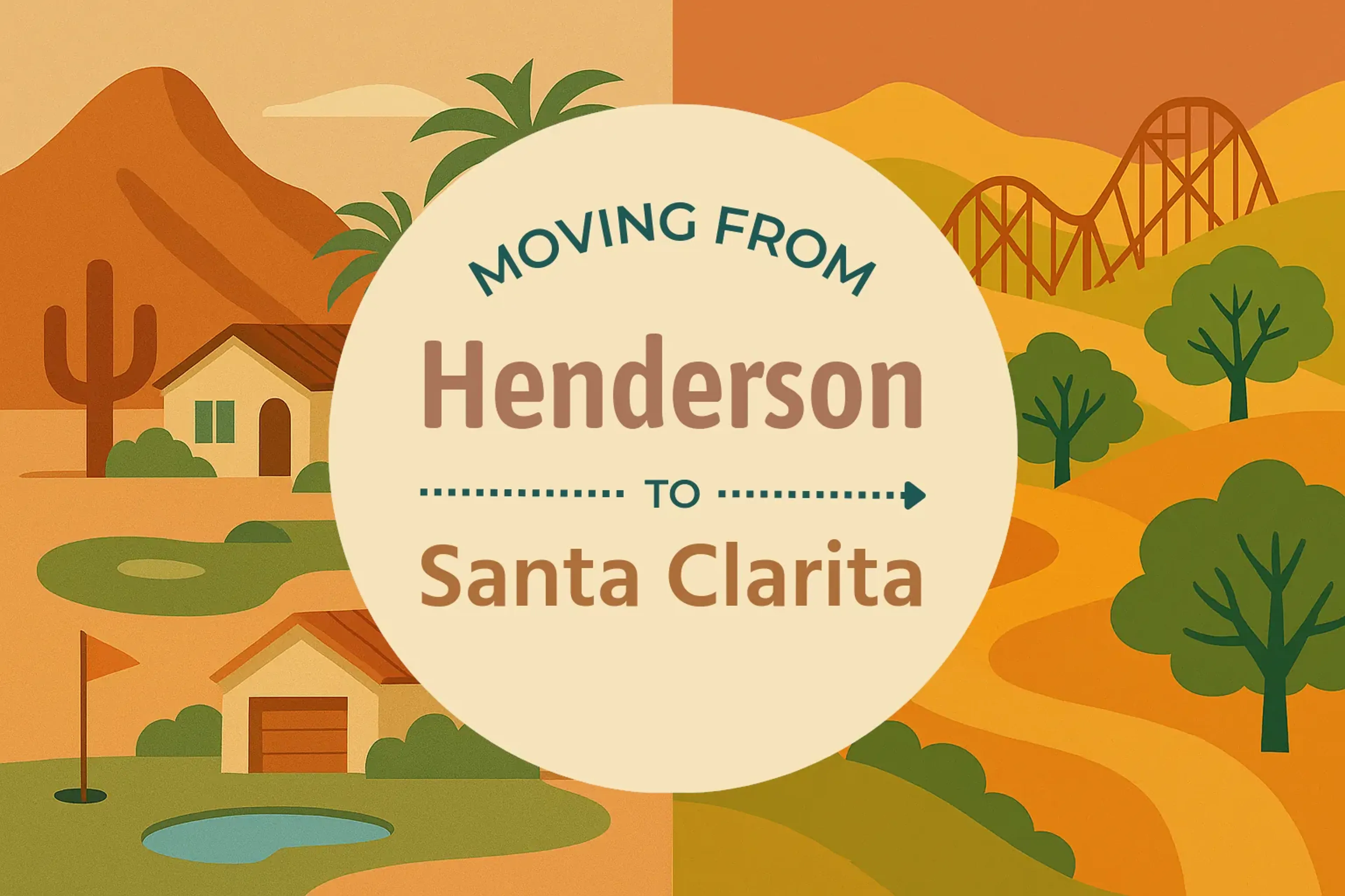 Side-by-side comparison of Henderson to Santa Clarita moving companies