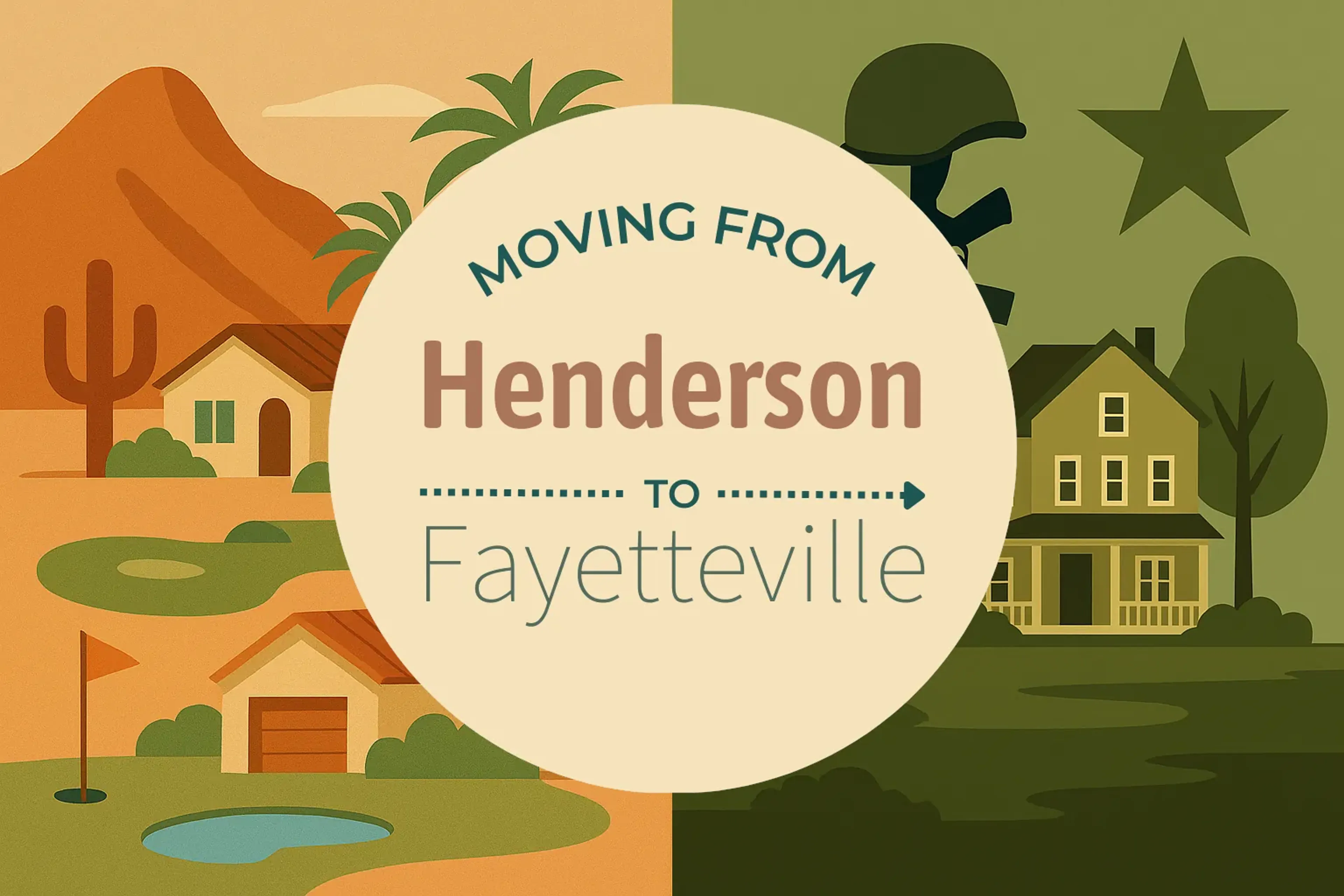 Side-by-side comparison of Henderson to Fayetteville moving companies