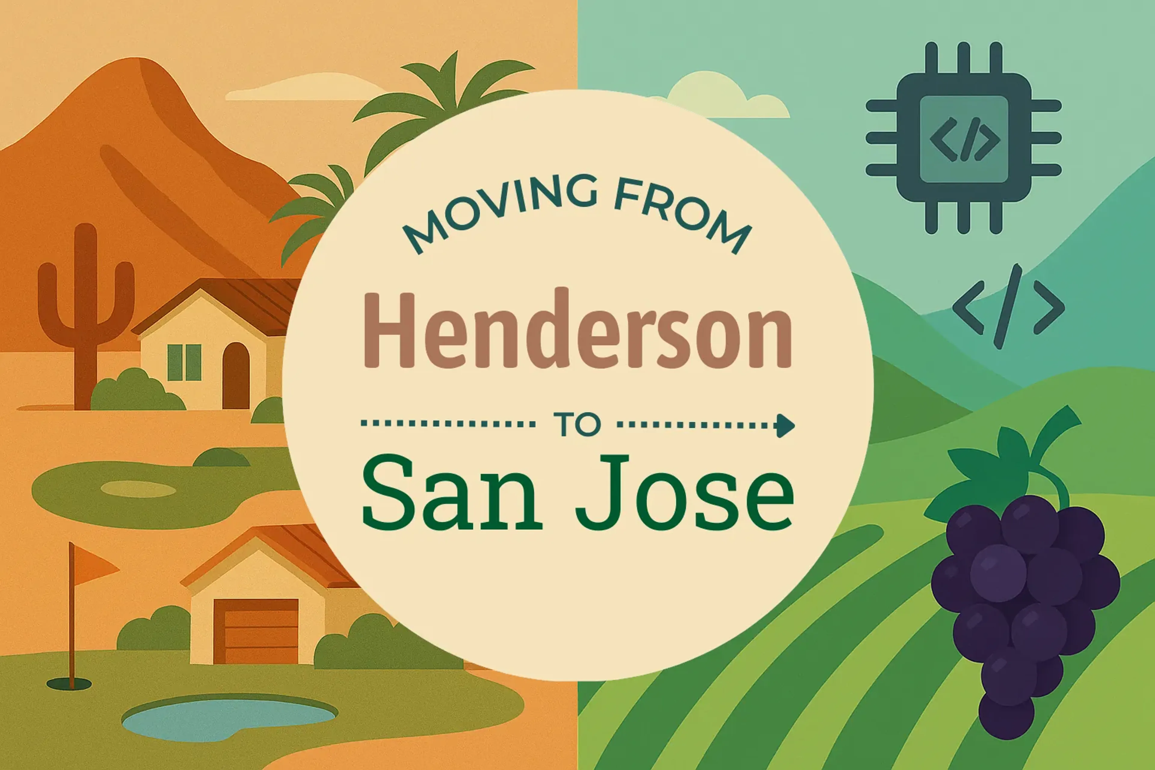 Side-by-side comparison of Henderson to San Jose moving companies