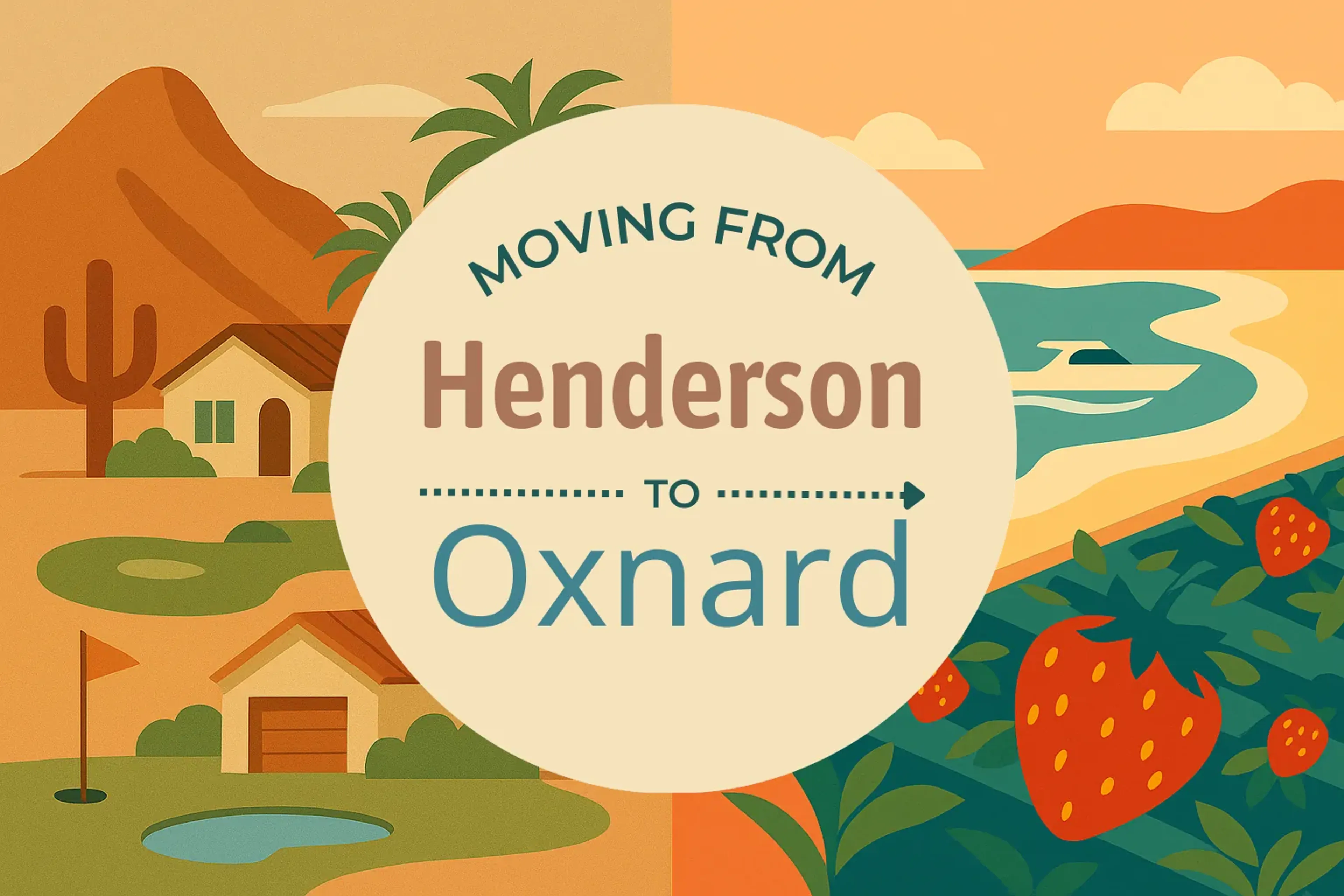 Side-by-side comparison of Henderson to Oxnard moving companies