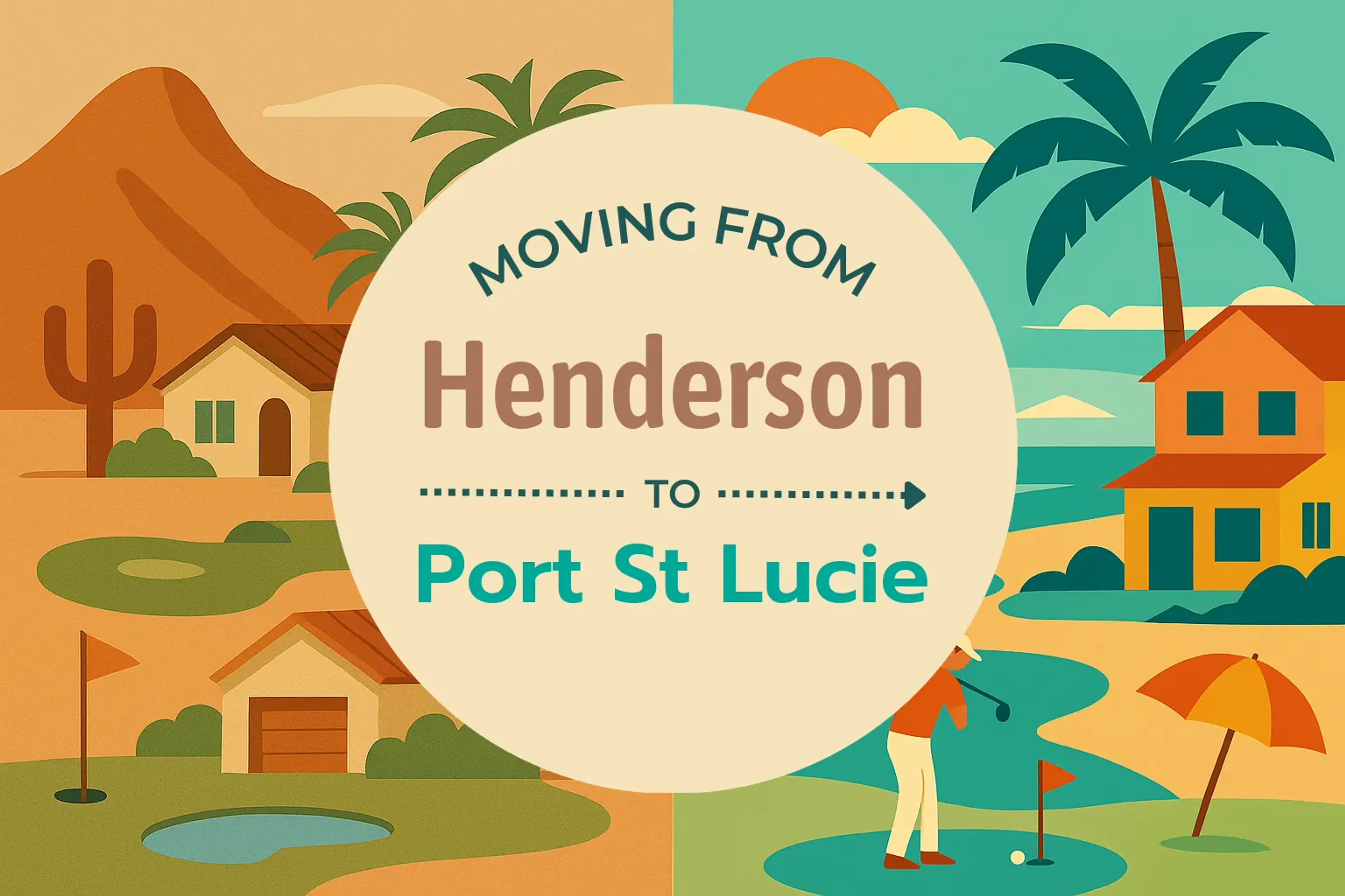 Side-by-side comparison of Henderson to Port St. Lucie moving companies