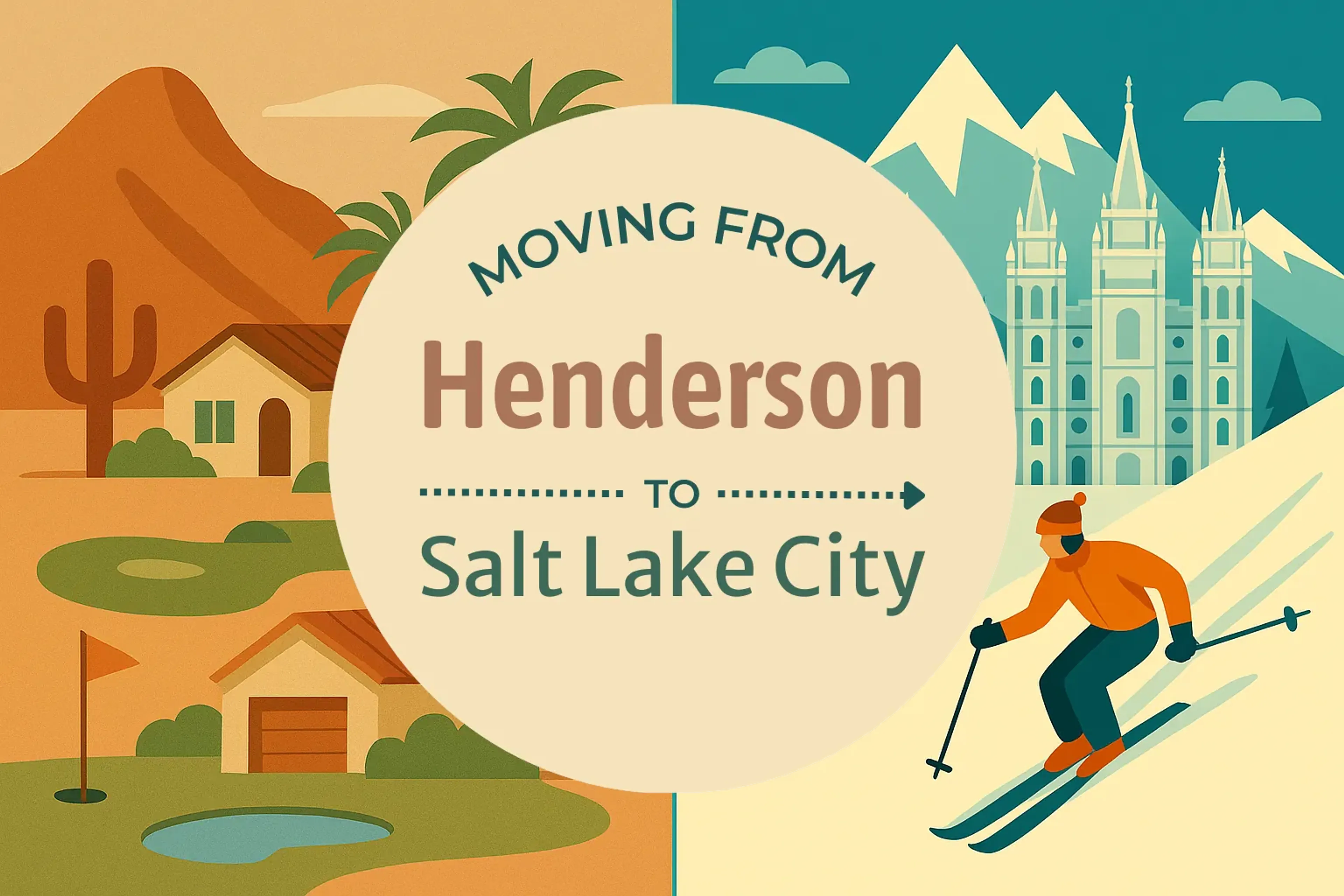 Side-by-side comparison of Henderson to Salt Lake City moving companies