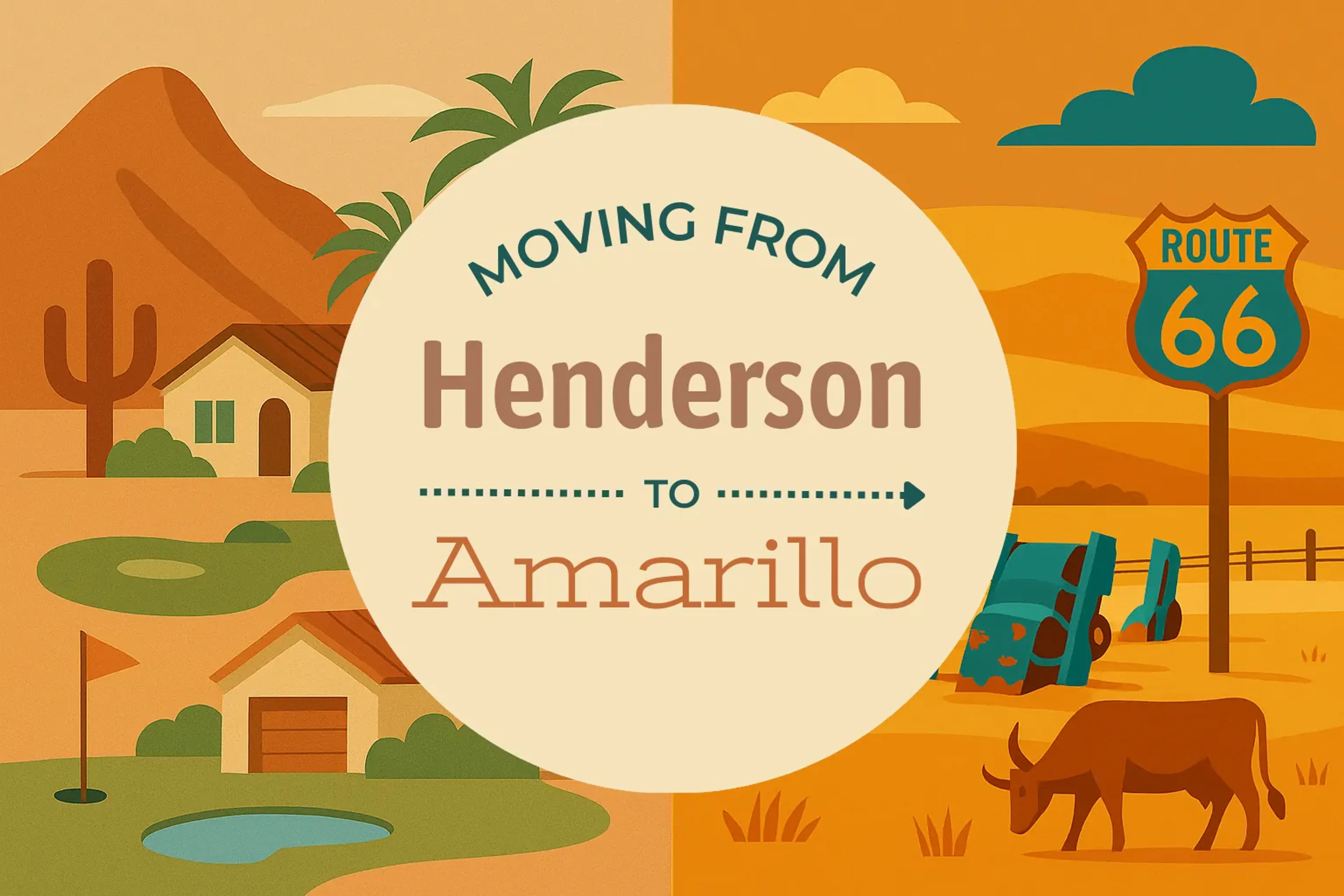 Side-by-side comparison of Henderson to Amarillo moving companies