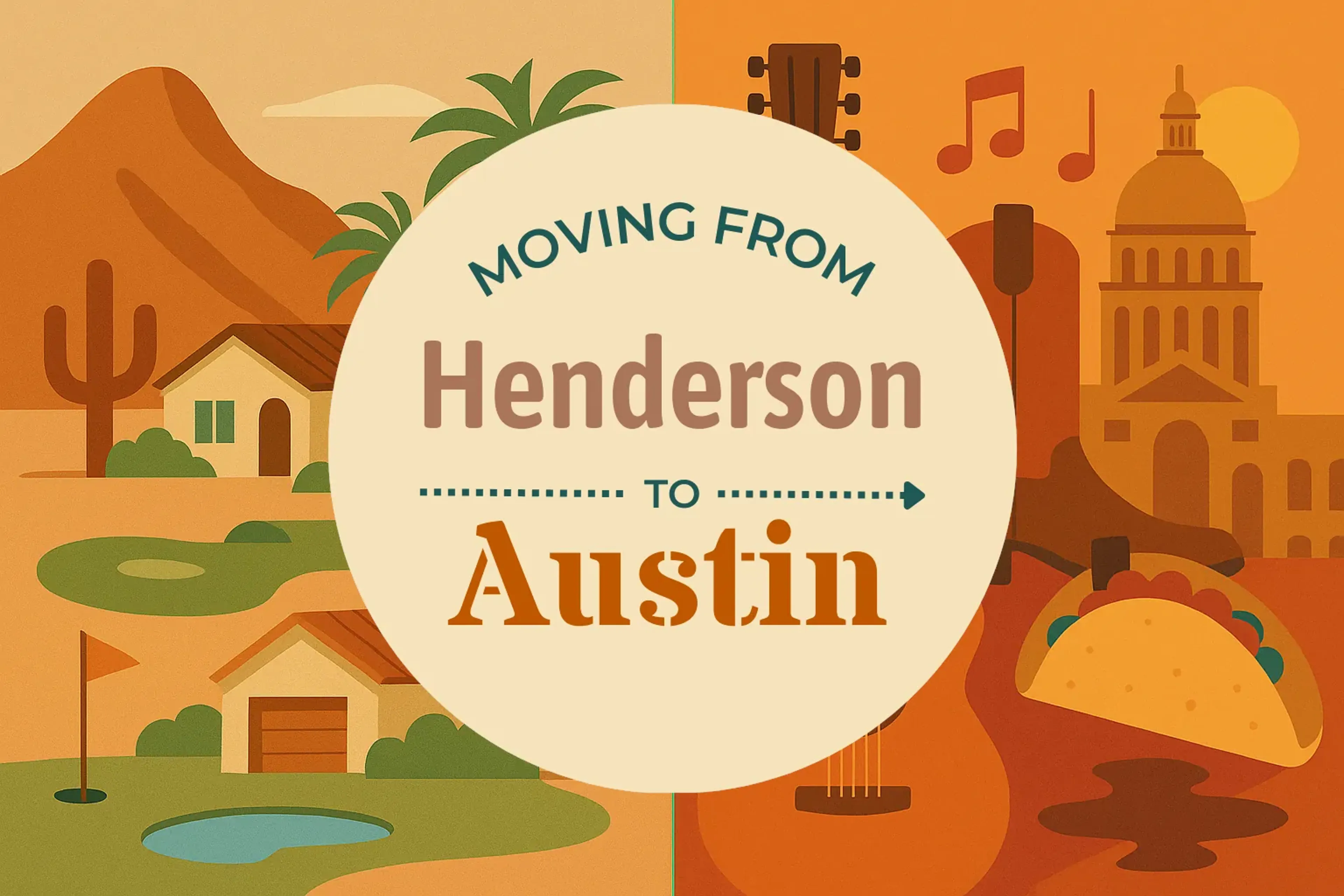 Side-by-side comparison of Henderson to Austin moving companies