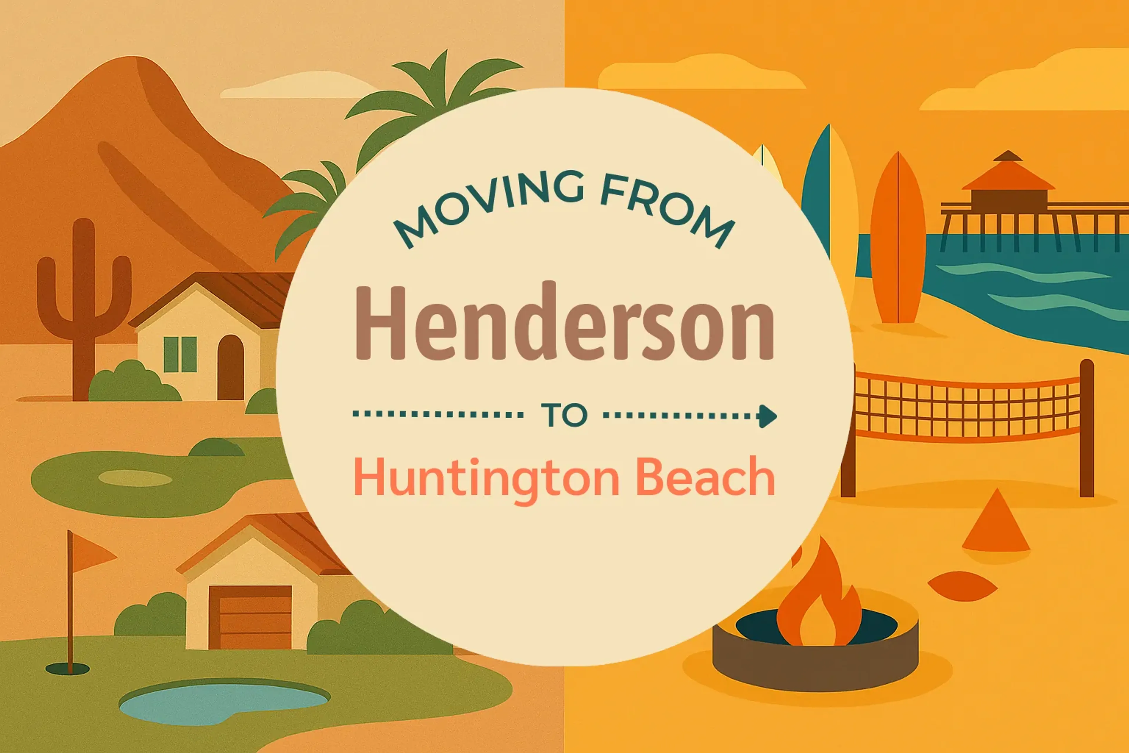 Side-by-side comparison of Henderson to Huntington Beach moving companies