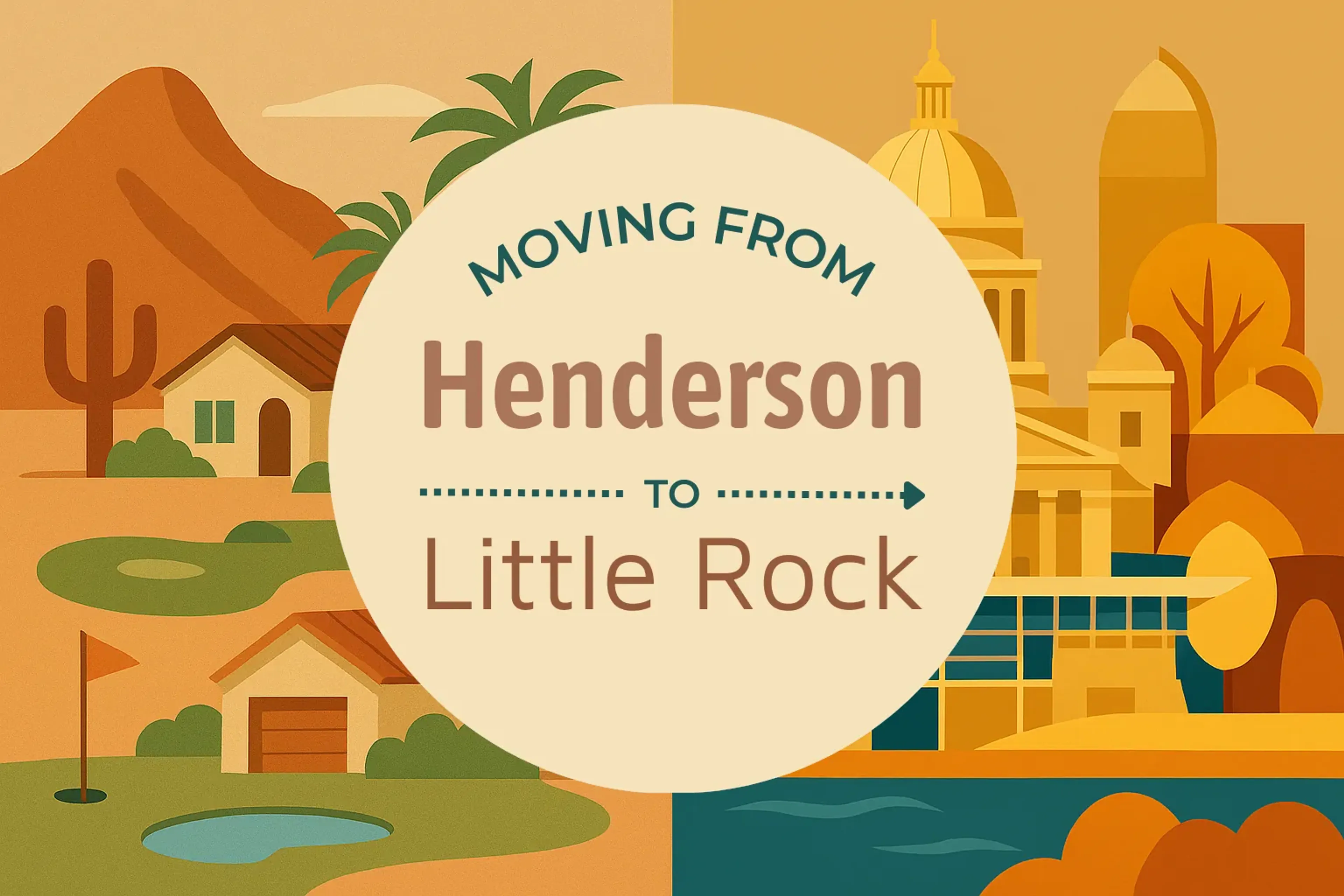 Side-by-side comparison of Henderson to Little Rock moving companies