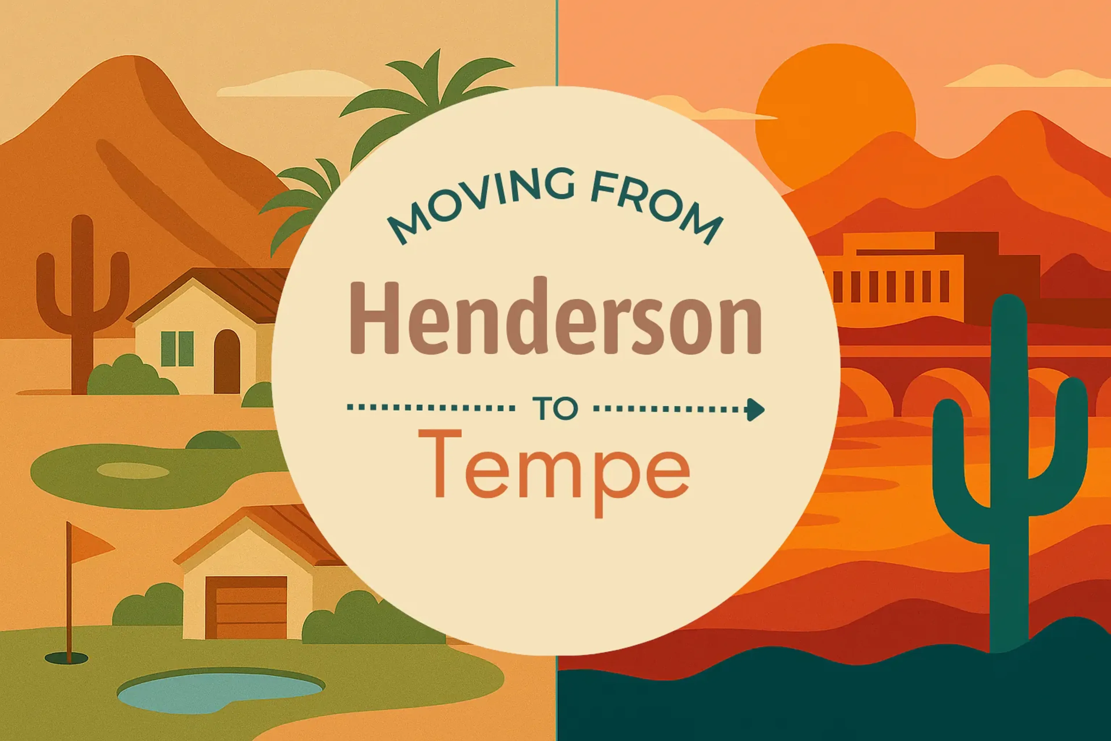 Side-by-side comparison of Henderson to Tempe moving companies