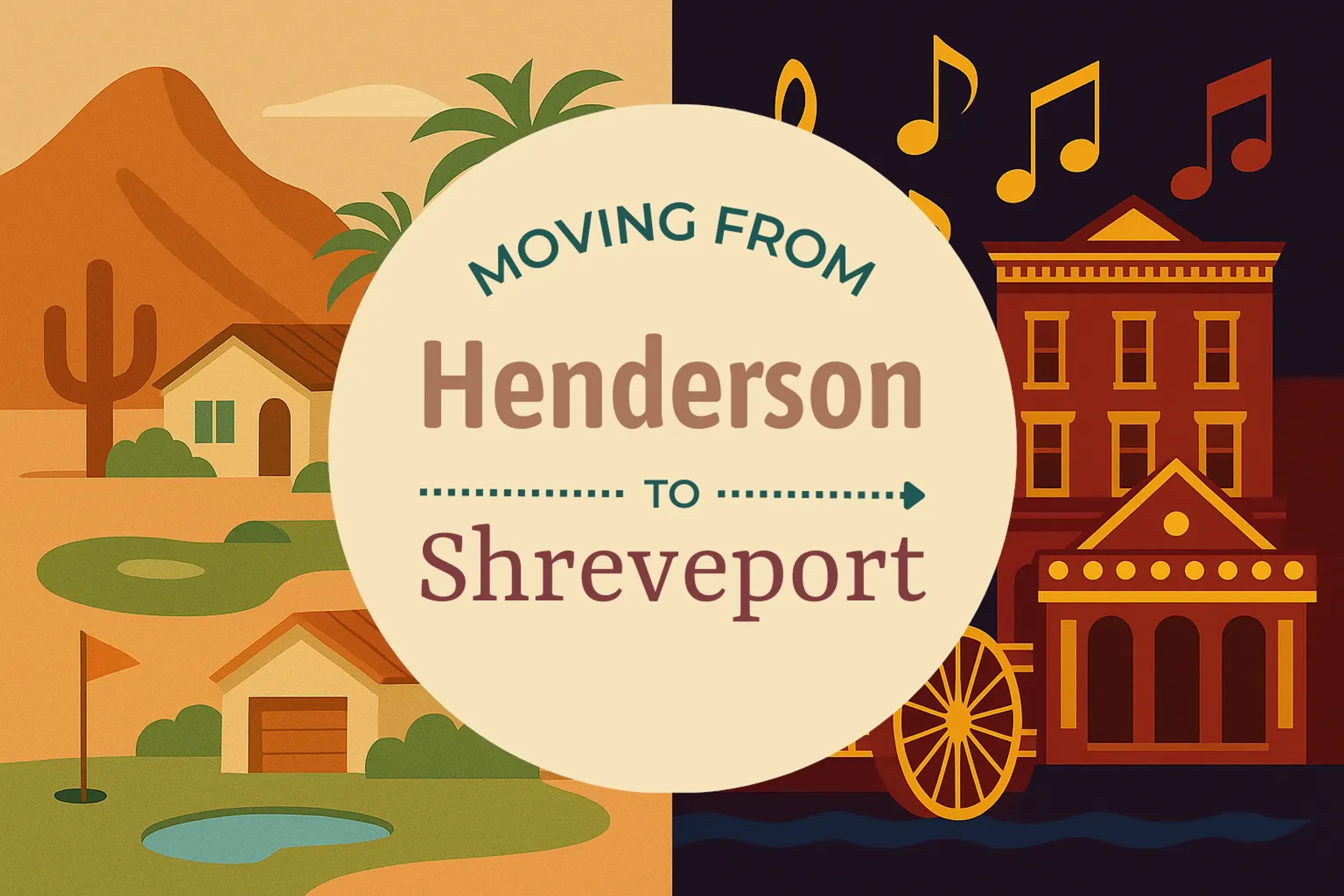Side-by-side comparison of Henderson to Shreveport moving companies