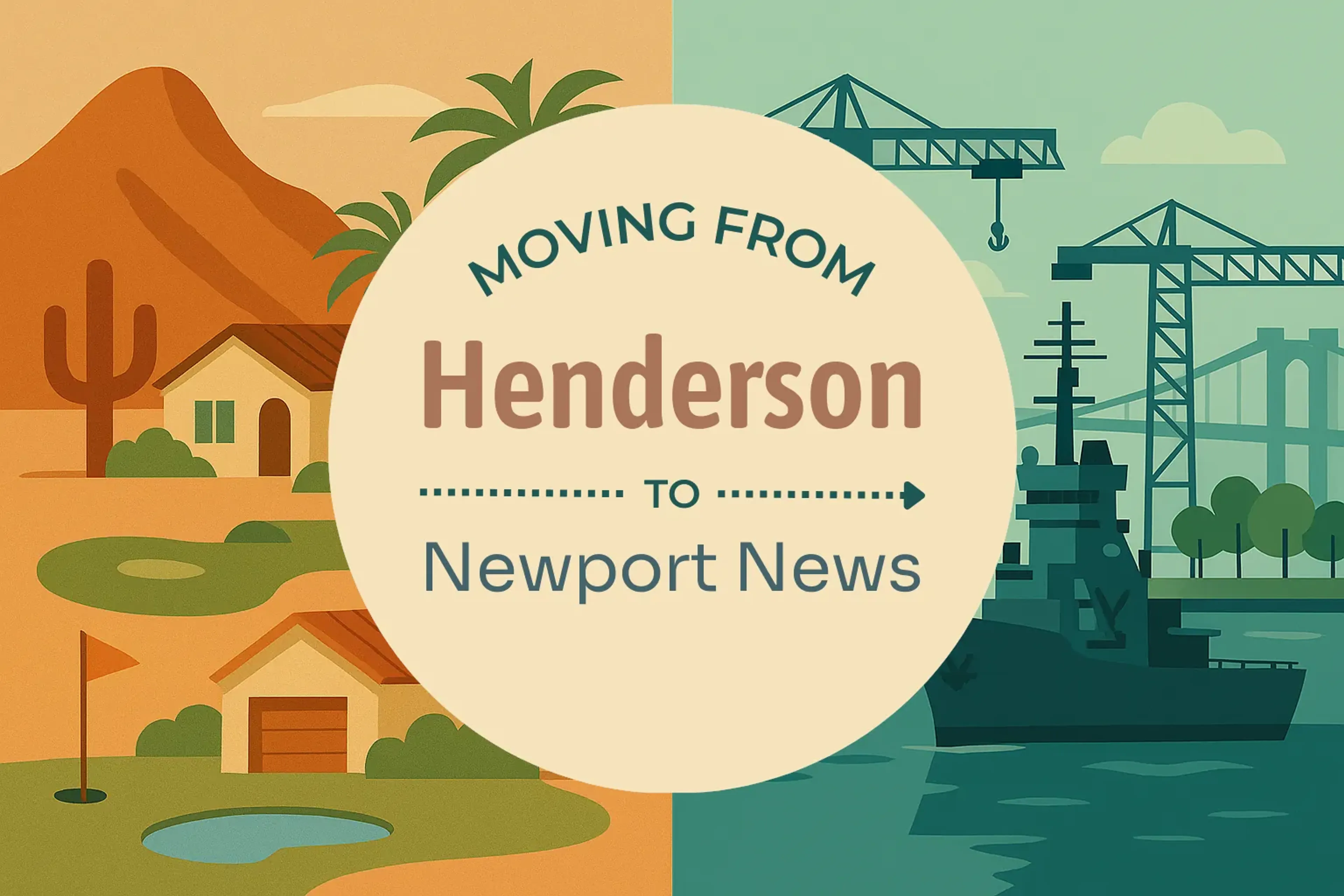 Side-by-side comparison of Henderson to Newport News moving companies