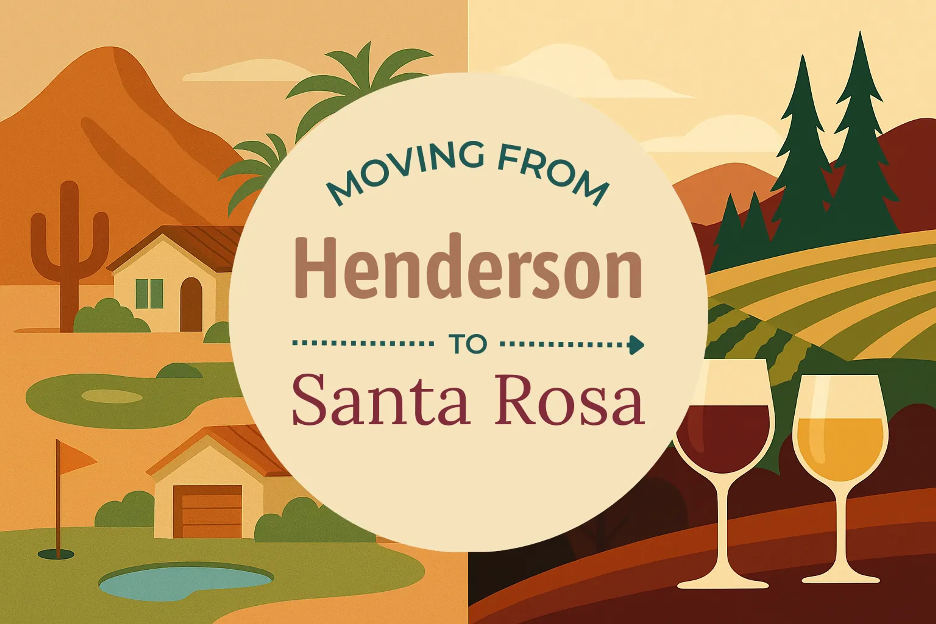 Side-by-side comparison of Henderson to Santa Rosa moving companies