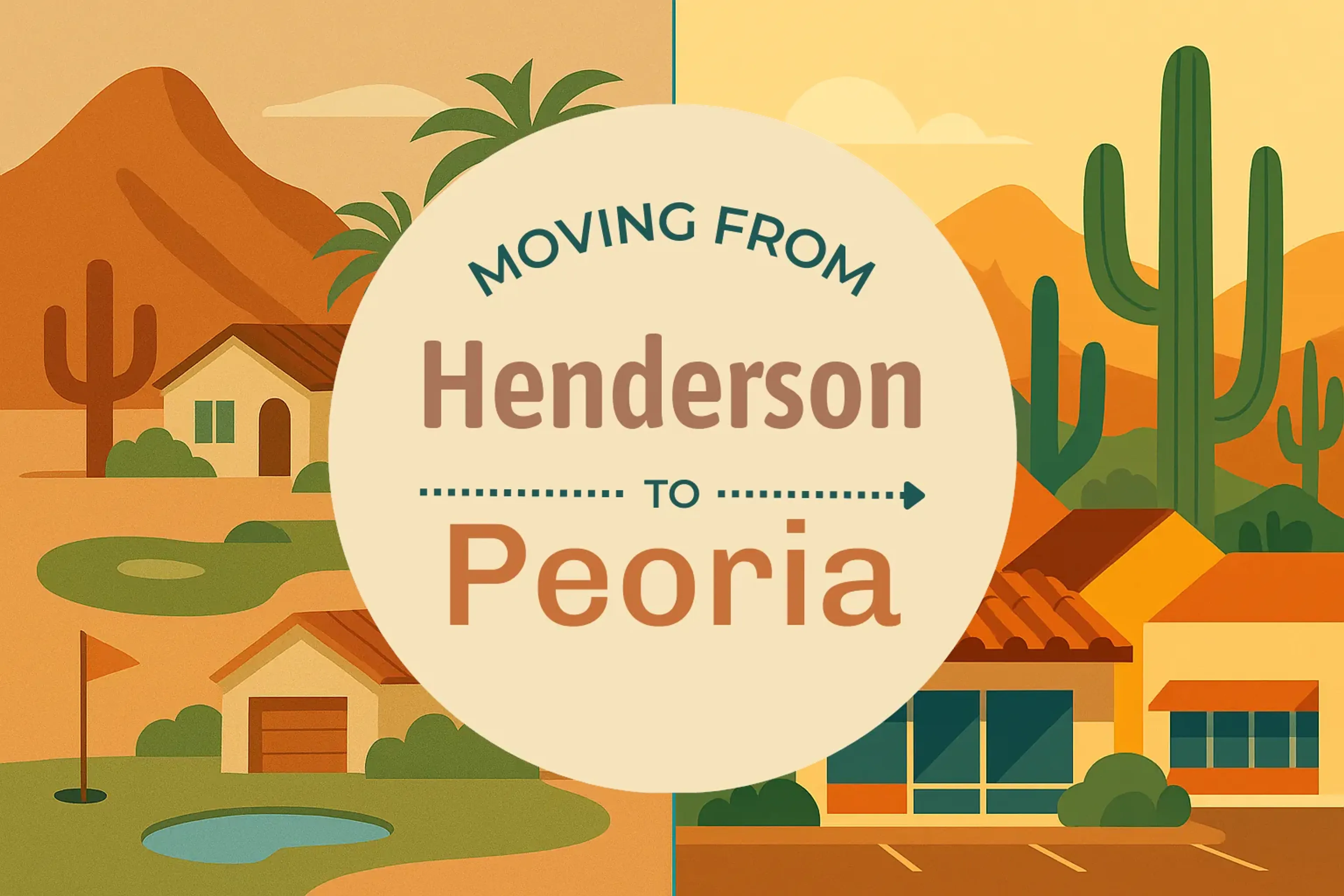 Side-by-side comparison of Henderson to Peoria moving companies