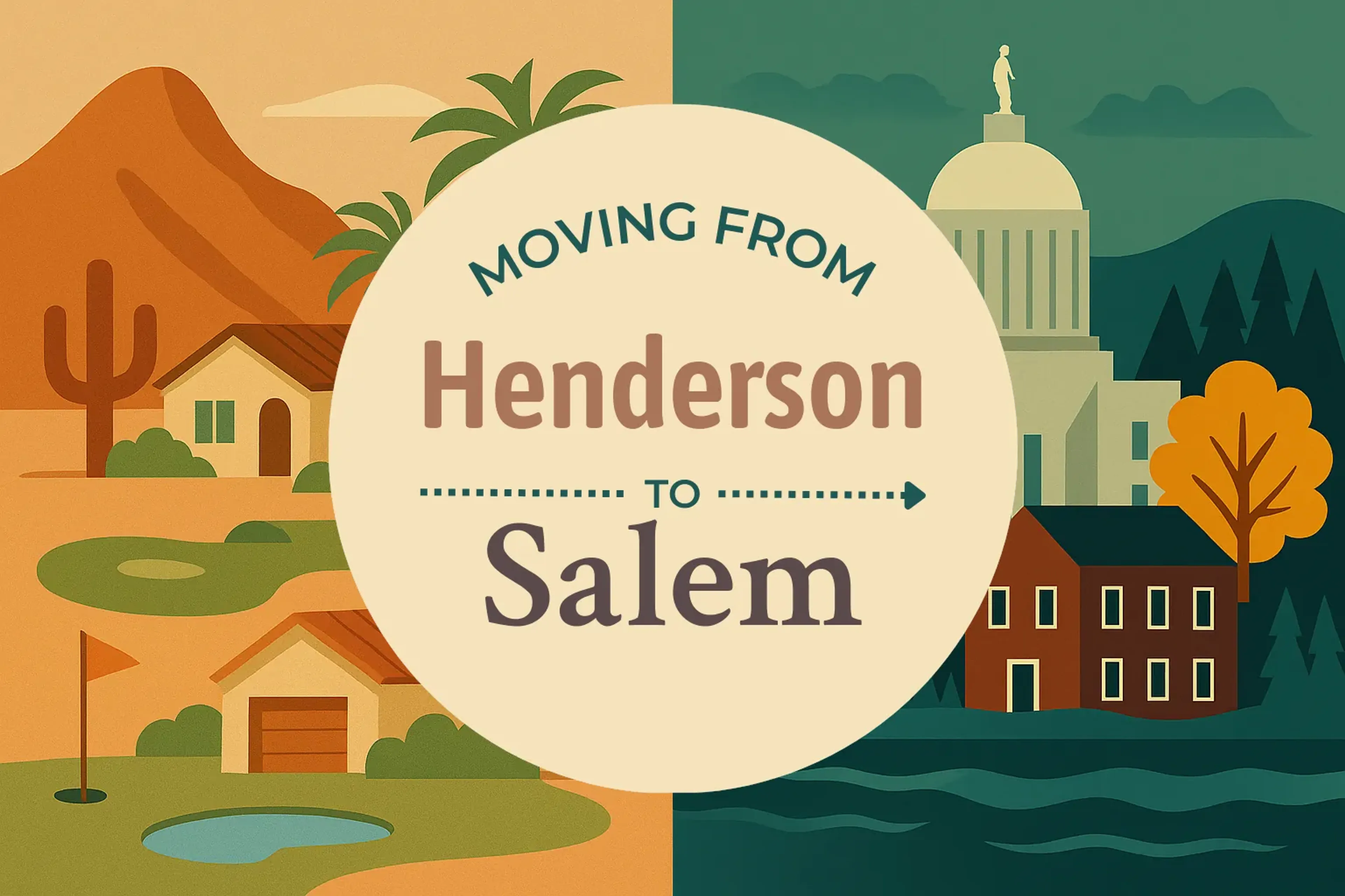 Side-by-side comparison of Henderson to Salem moving companies