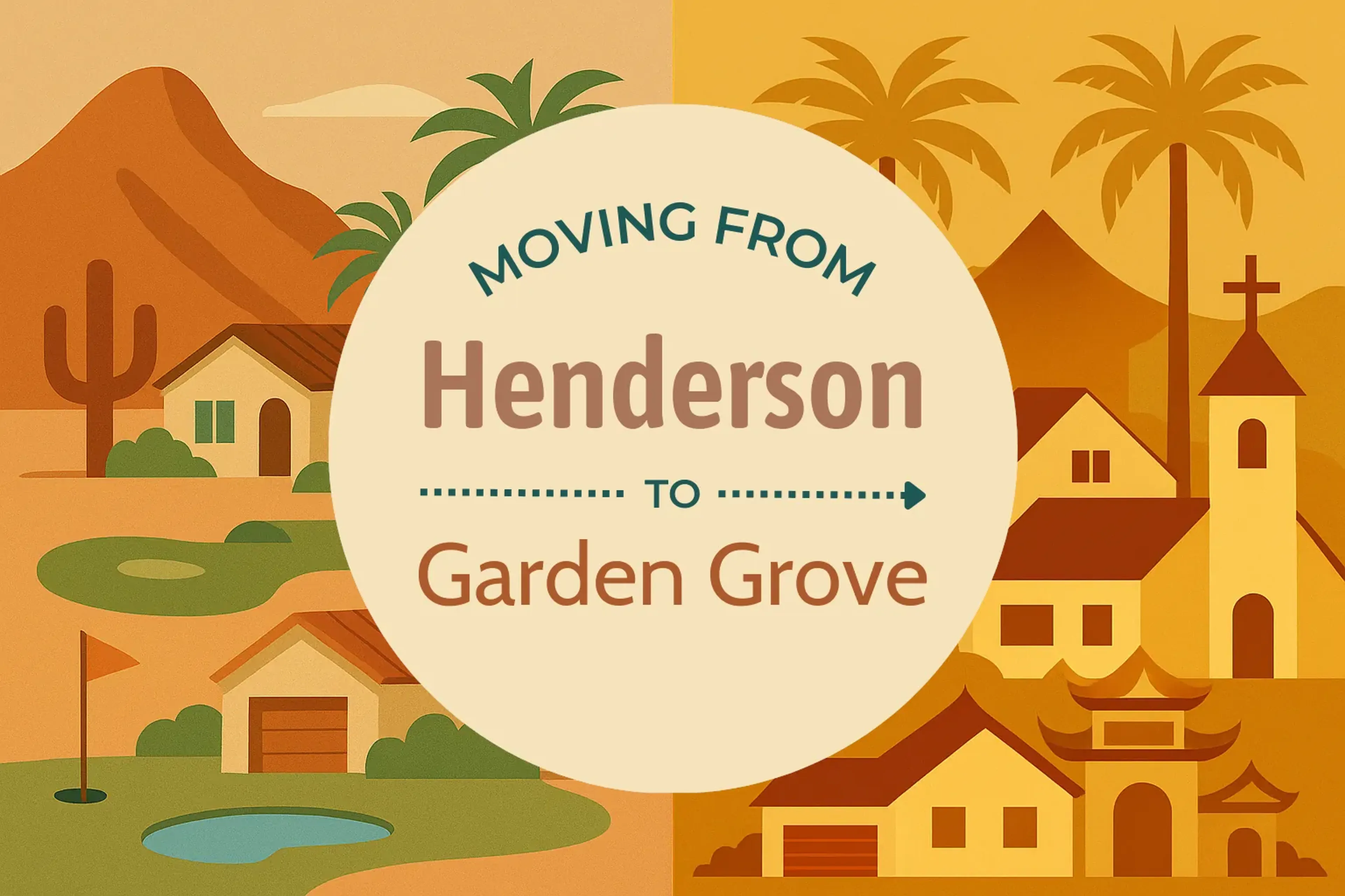 Side-by-side comparison of Henderson to Garden Grove moving companies