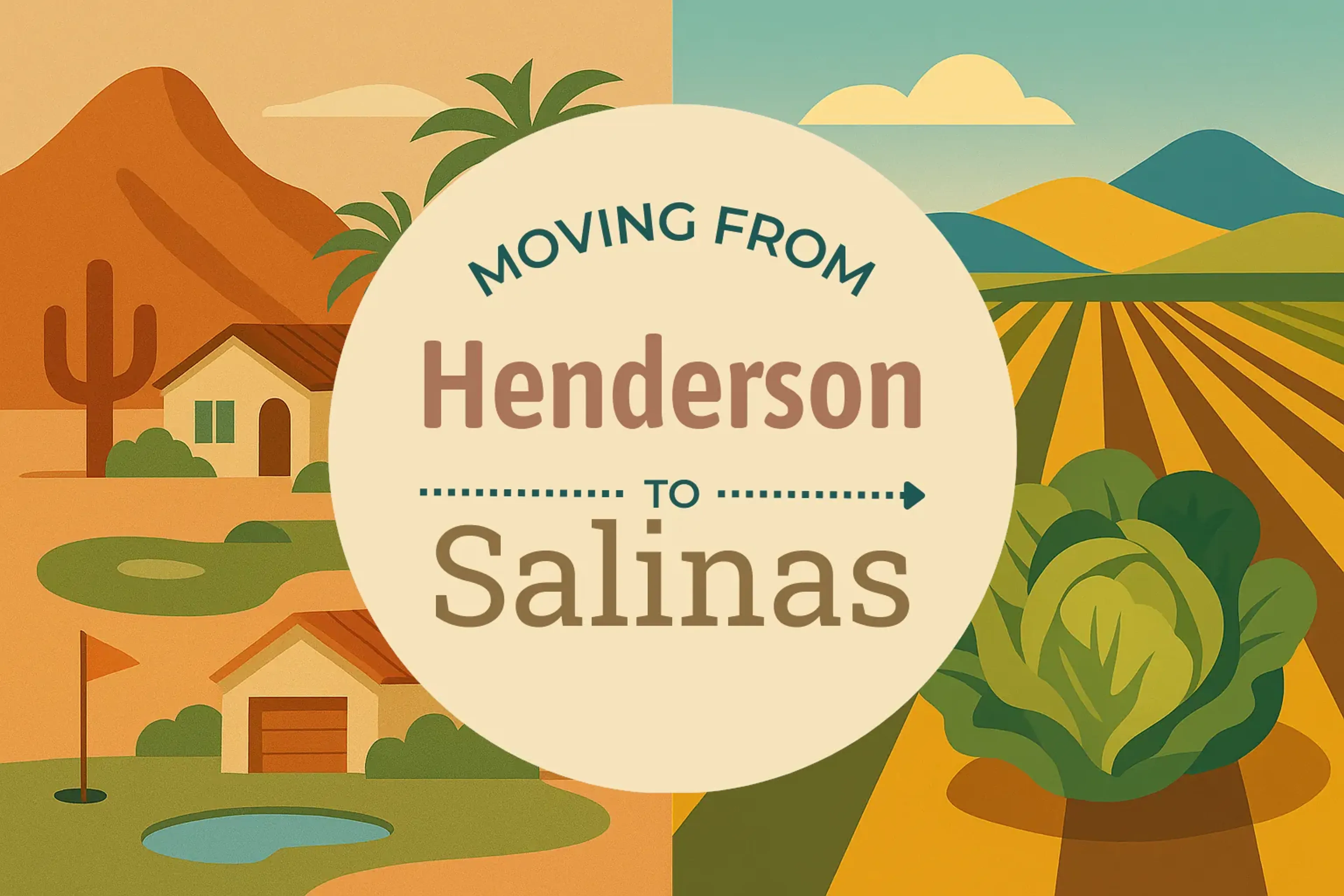 Side-by-side comparison of Henderson to Salinas moving companies