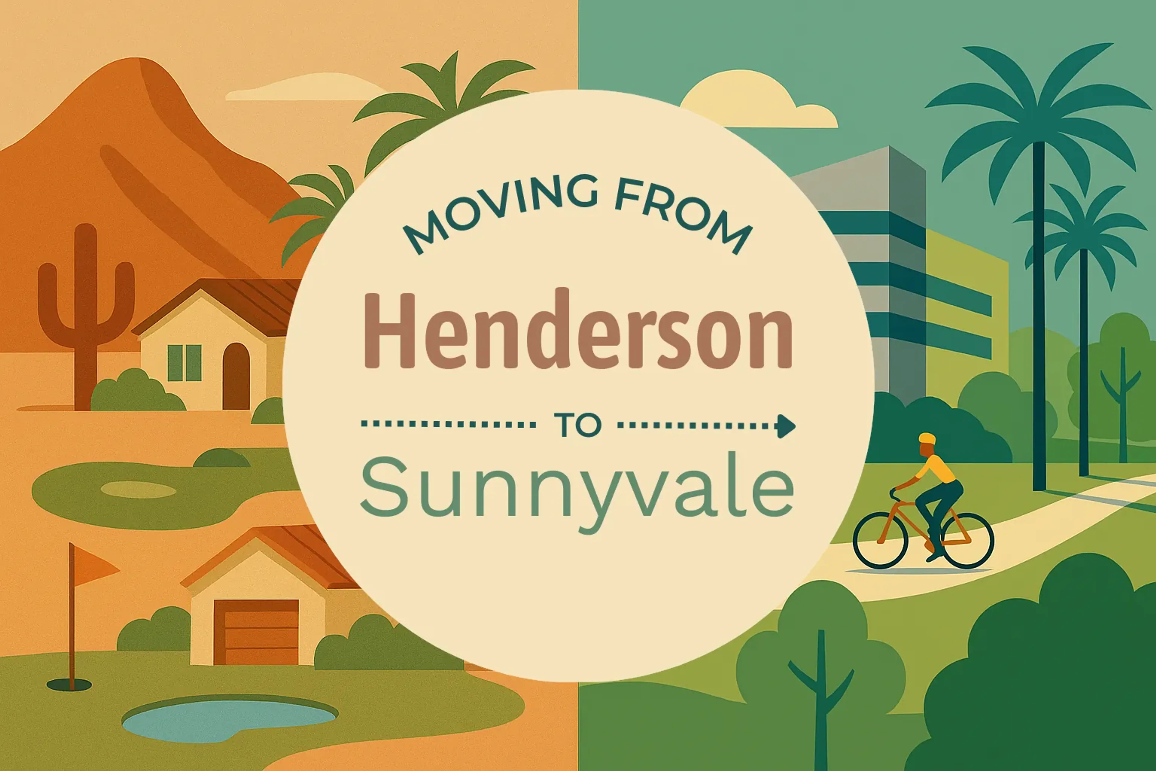 Side-by-side comparison of Henderson to Sunnyvale moving companies