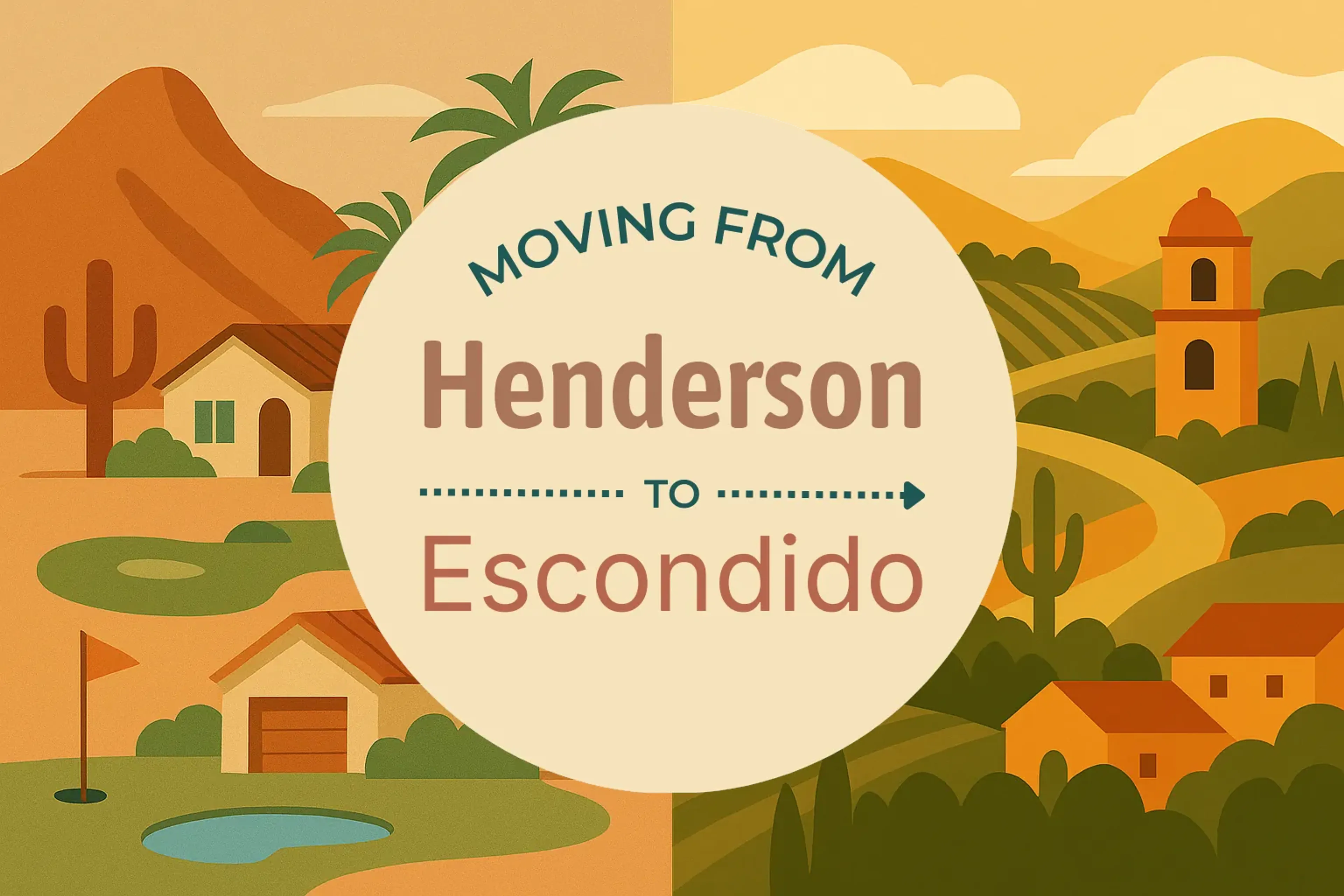 Side-by-side comparison of Henderson to Escondido moving companies