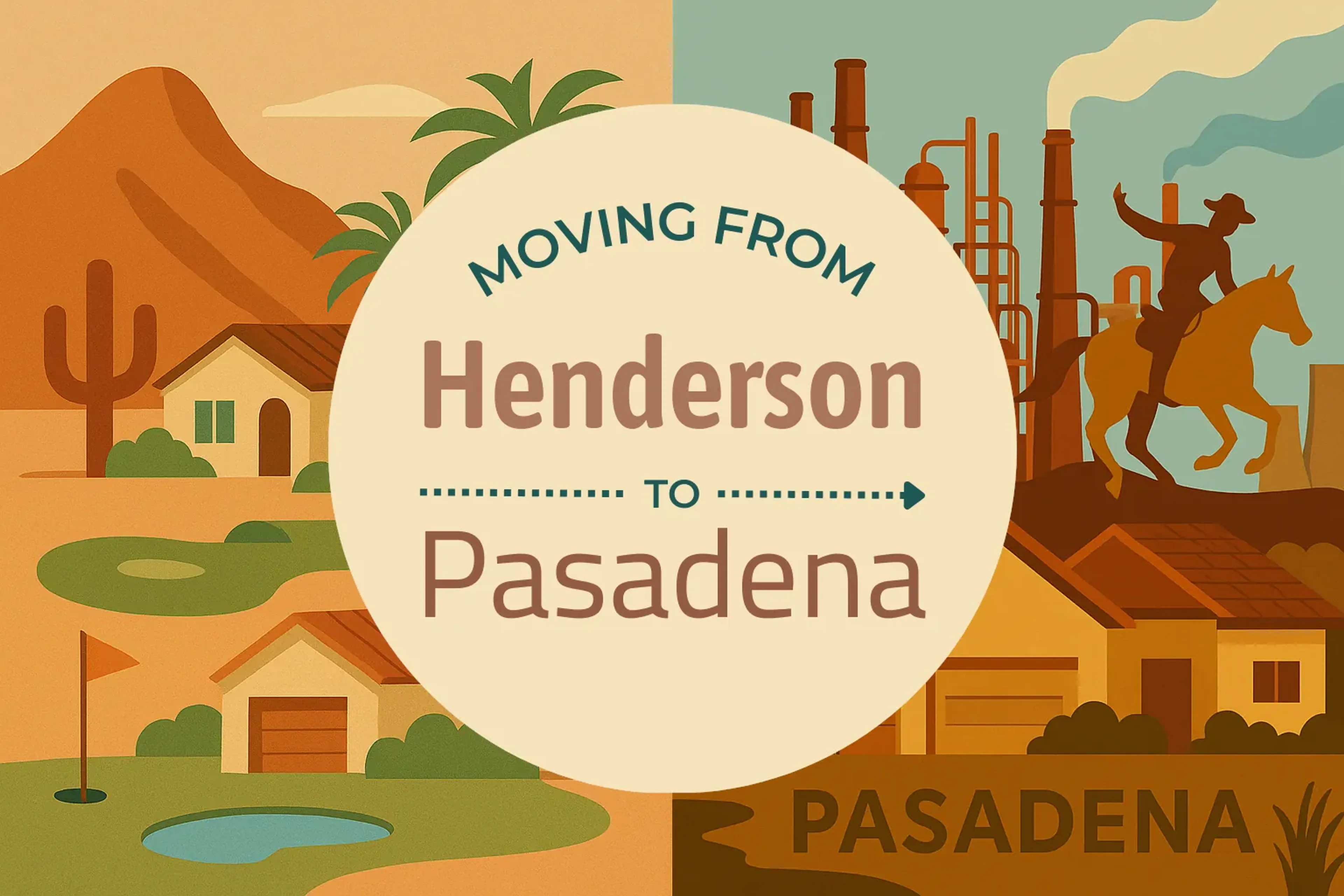 Side-by-side comparison of Henderson to Pasadena moving companies