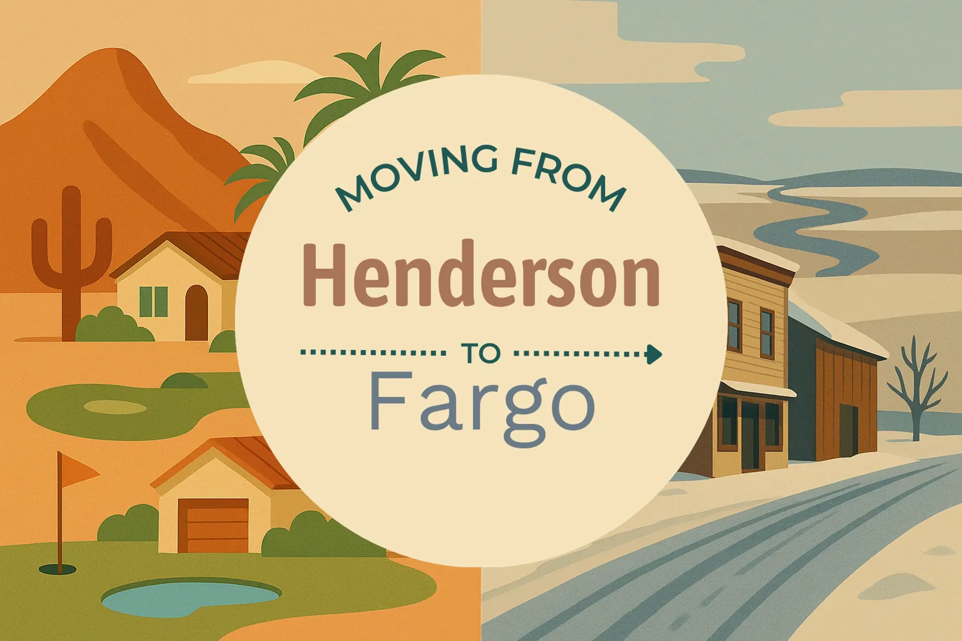 Side-by-side comparison of Henderson to Fargo moving companies