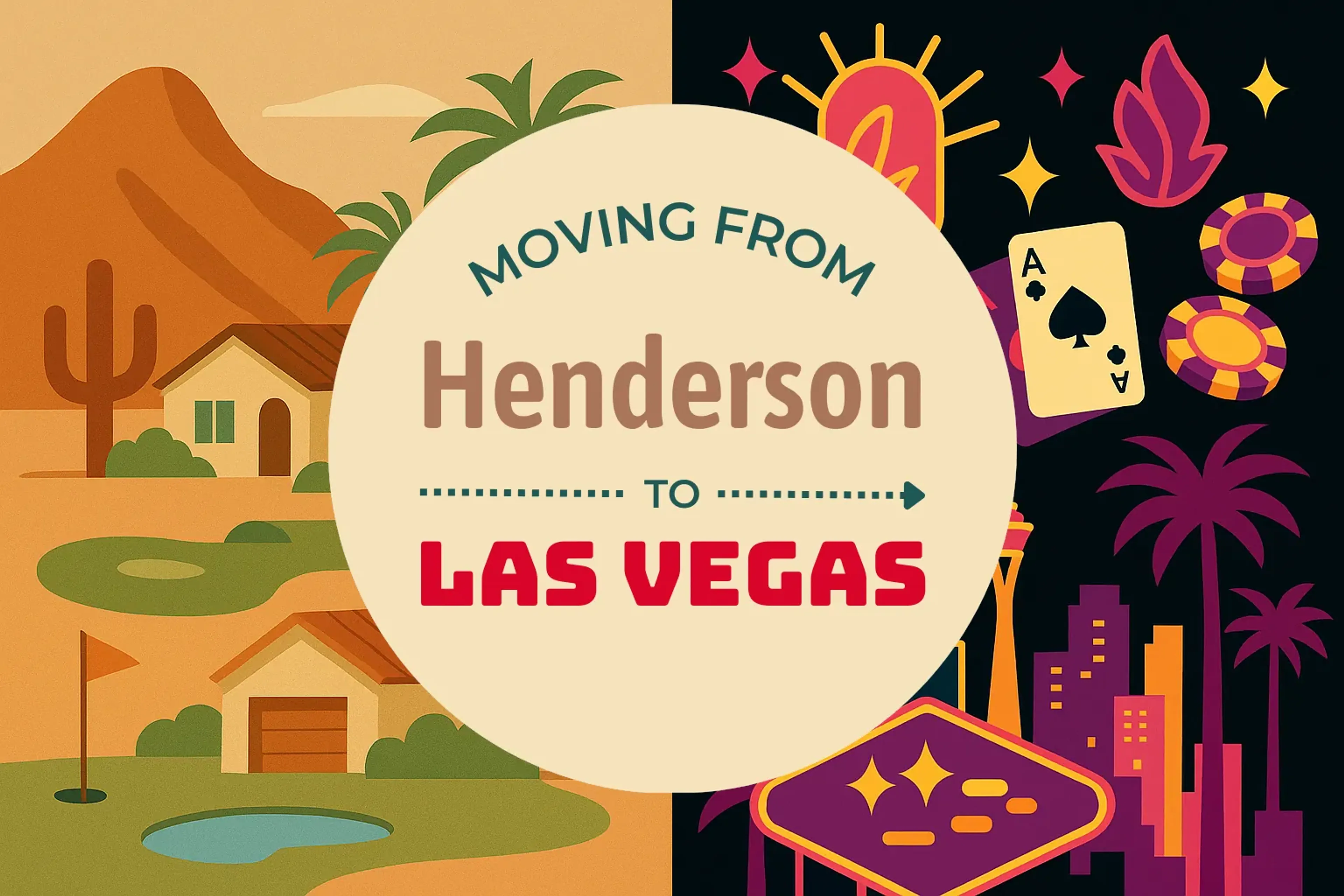 Side-by-side comparison of Henderson to Las Vegas moving companies
