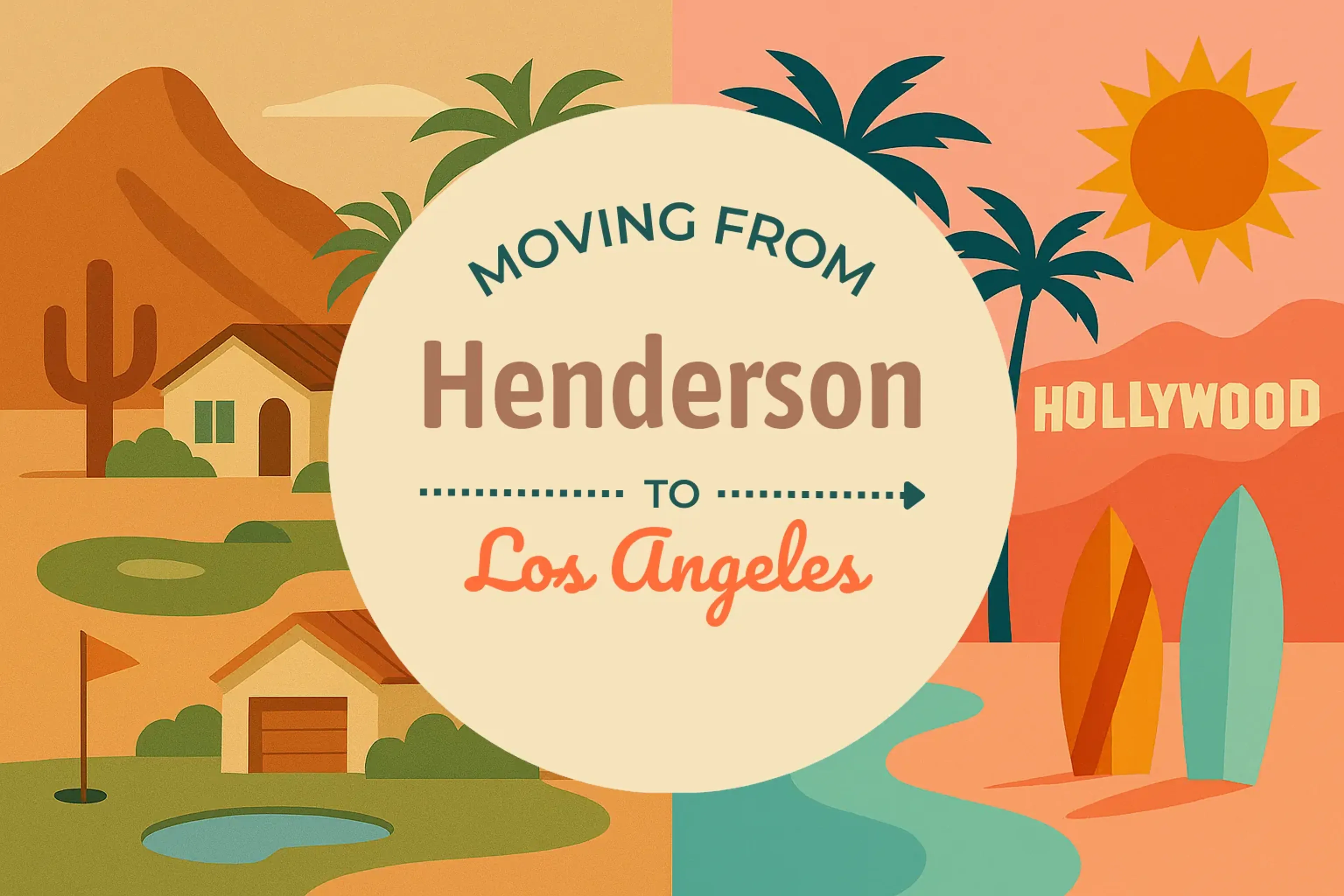 Side-by-side comparison of Henderson to Los Angeles moving companies