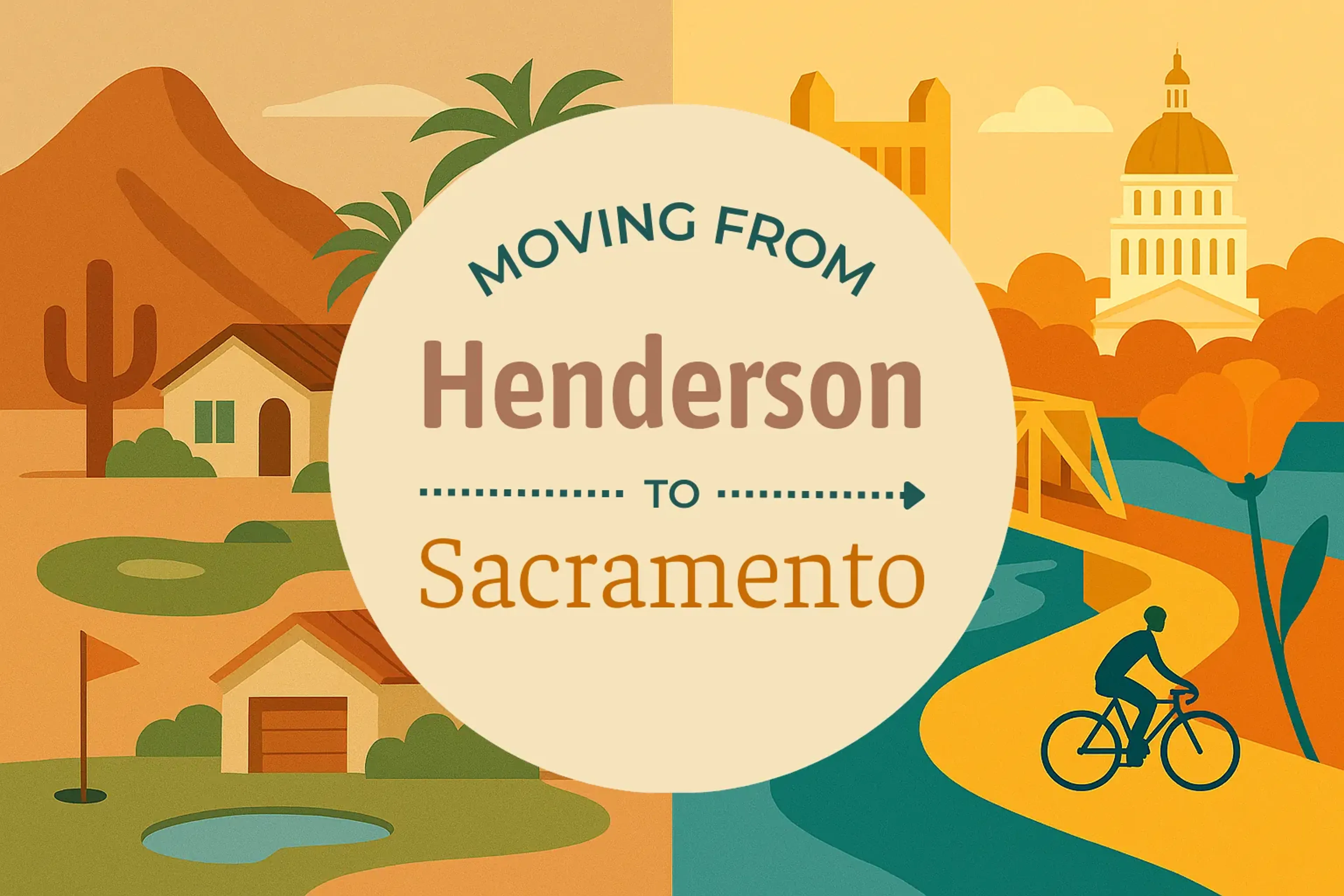 Side-by-side comparison of Henderson to Sacramento moving companies