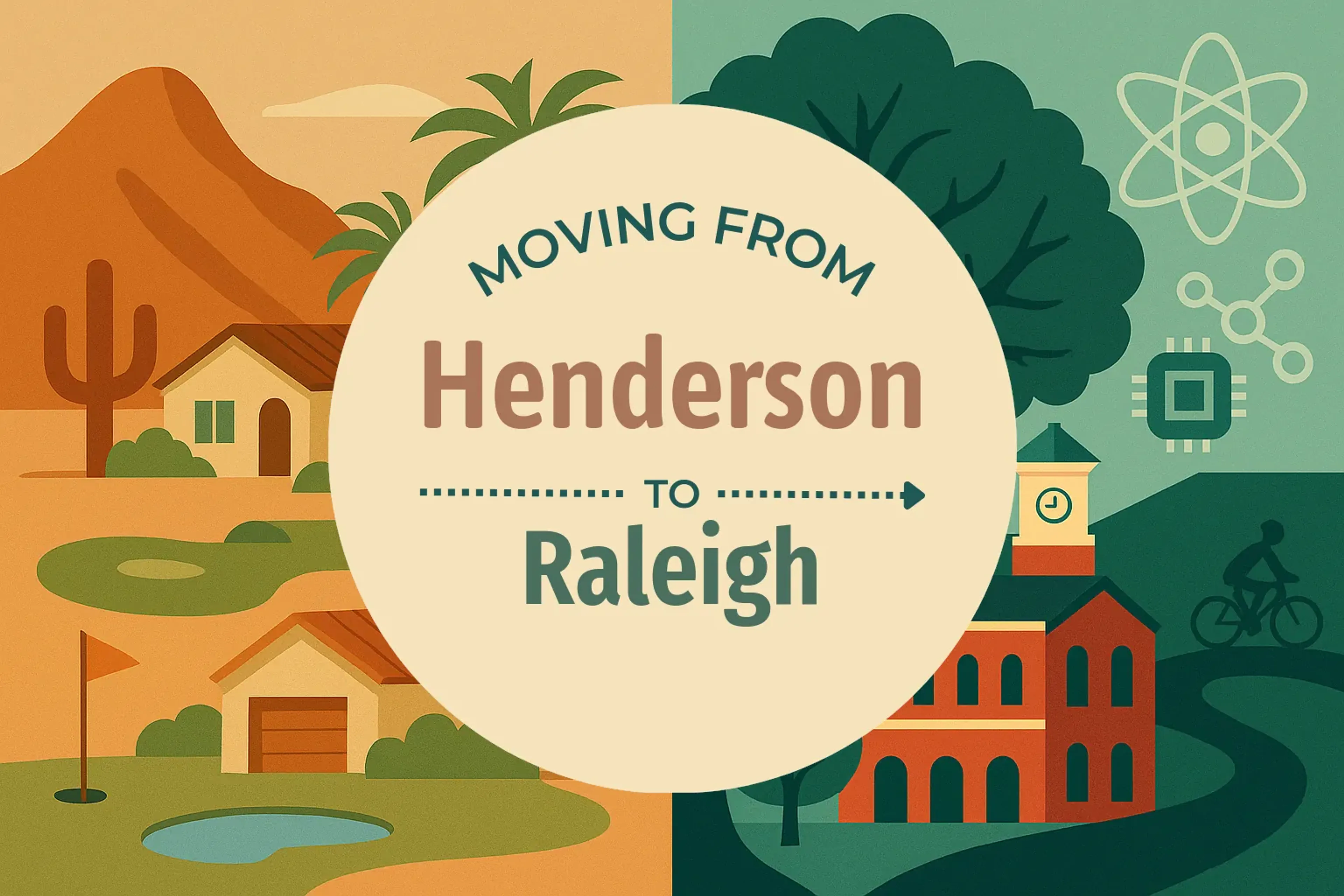 Side-by-side comparison of Henderson to Raleigh moving companies