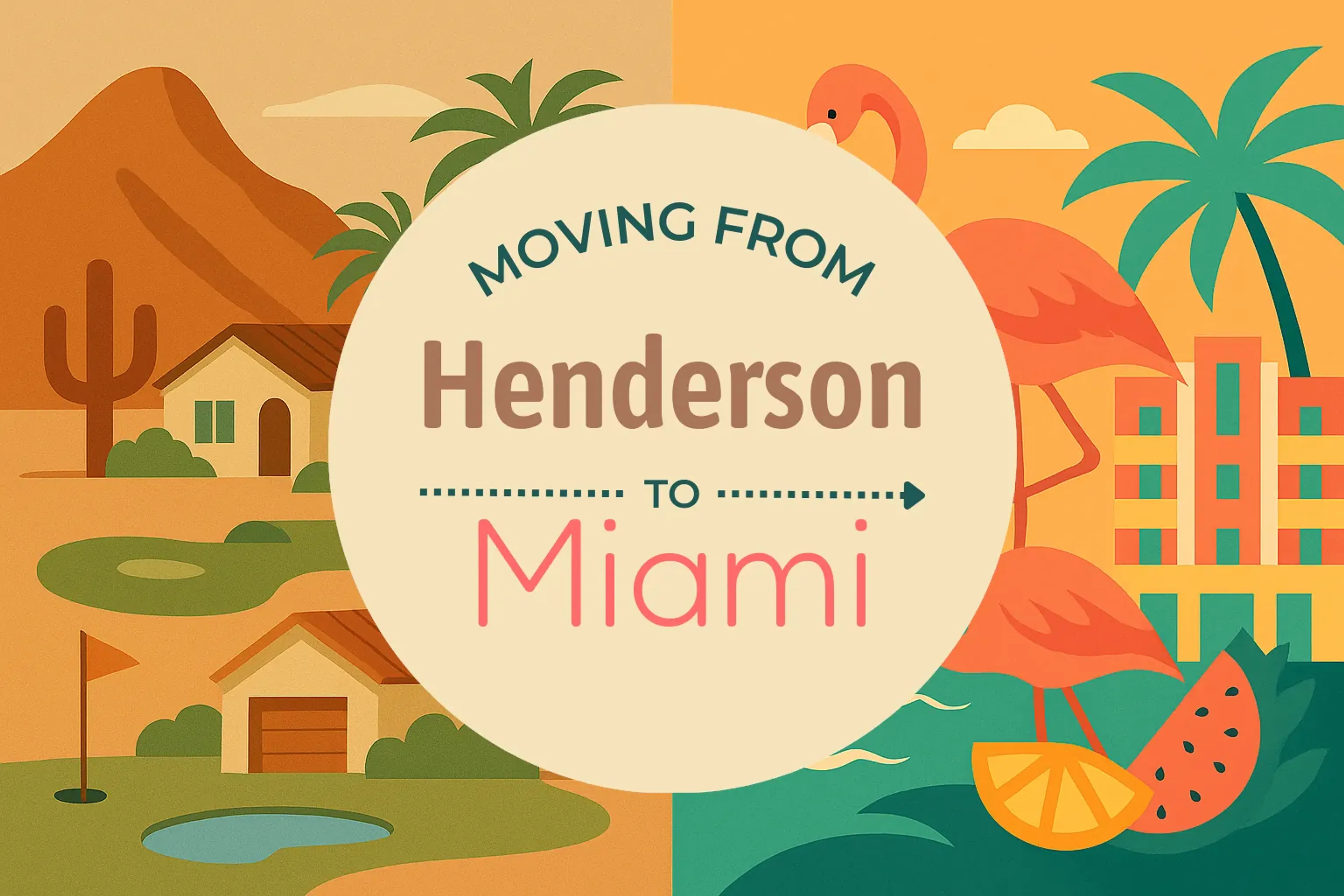 Side-by-side comparison of Henderson to Miami moving companies