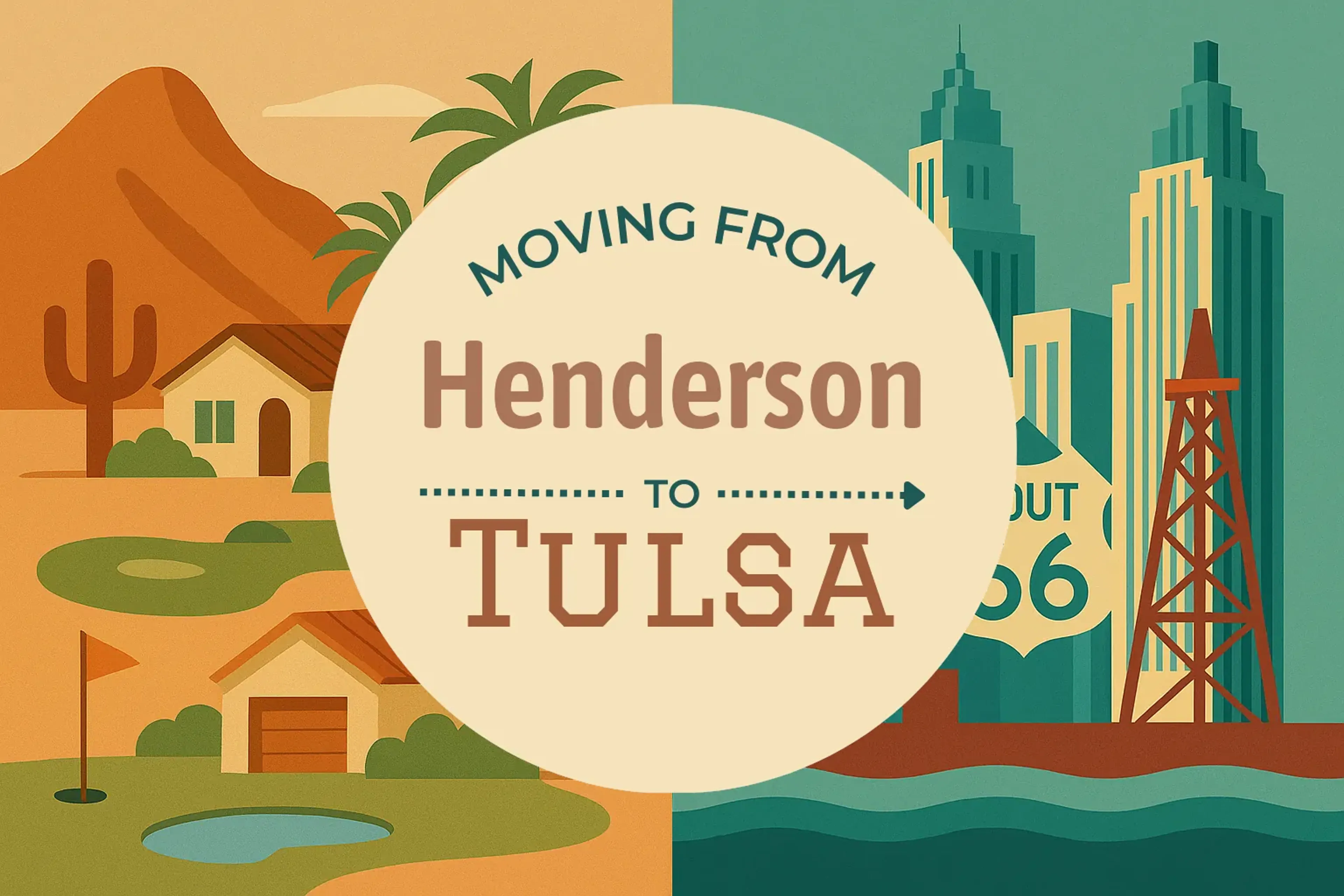 Side-by-side comparison of Henderson to Tulsa moving companies