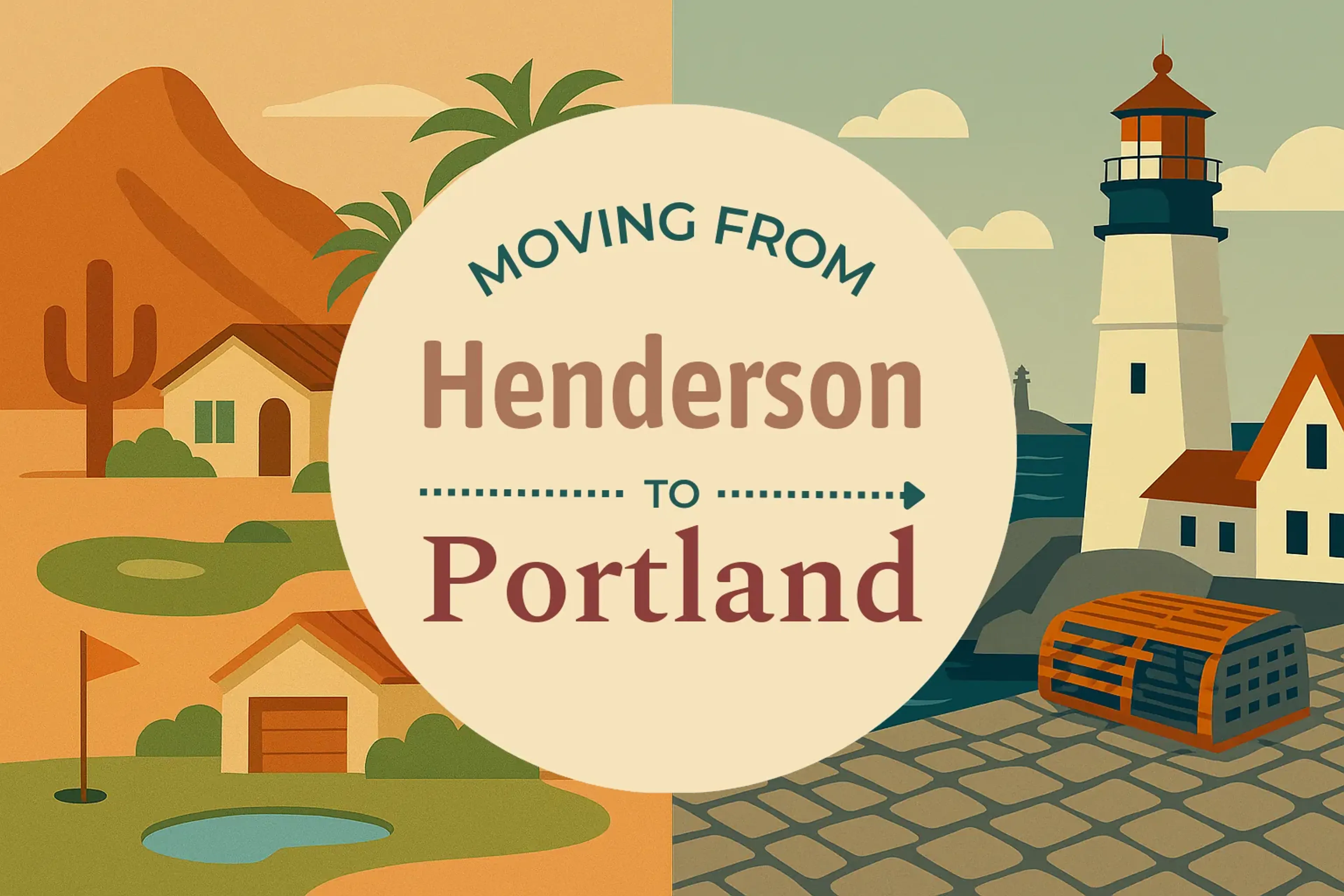 Side-by-side comparison of Henderson to Portland moving companies
