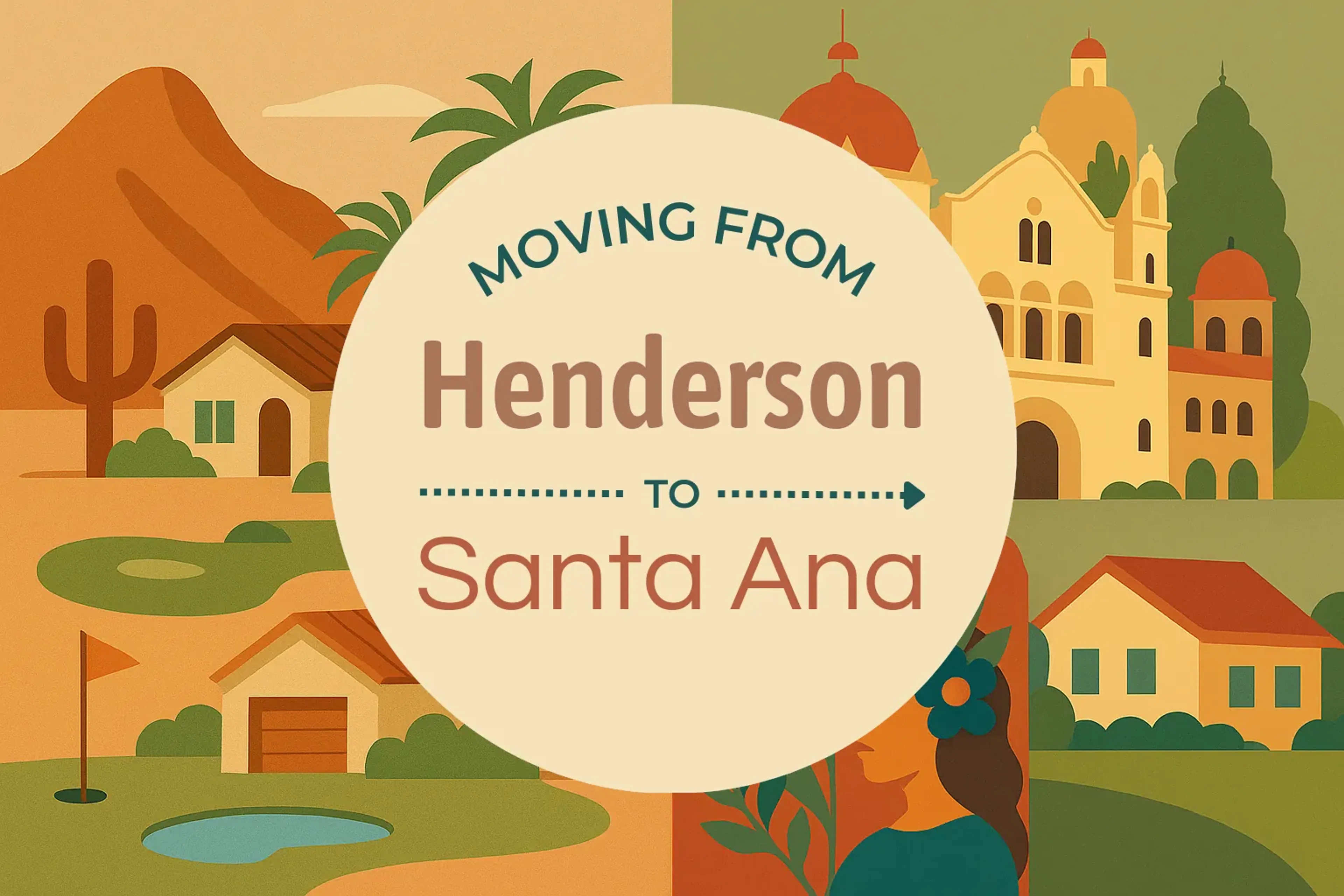 Side-by-side comparison of Henderson to Santa Ana moving companies