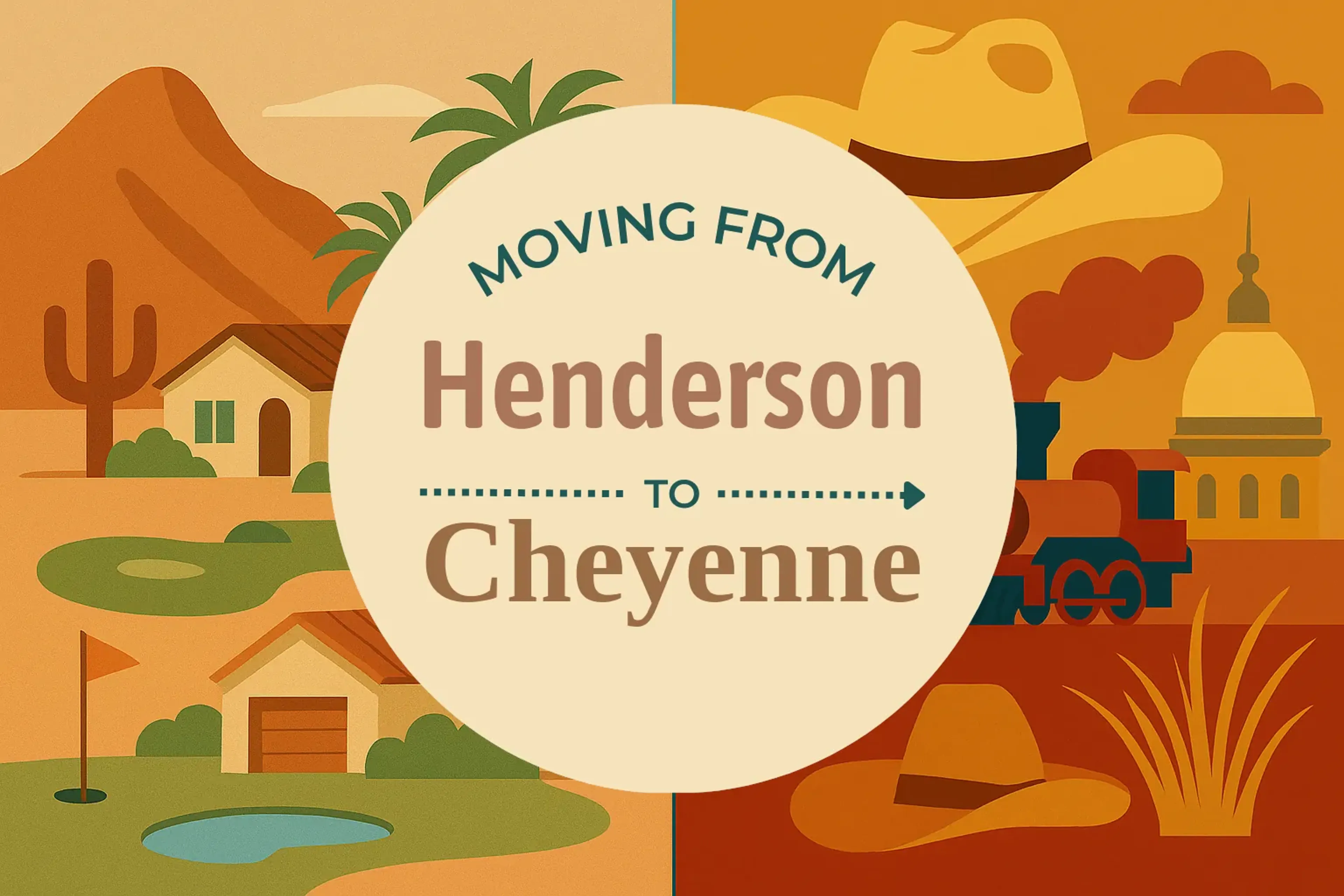 Side-by-side comparison of Henderson to Cheyenne moving companies