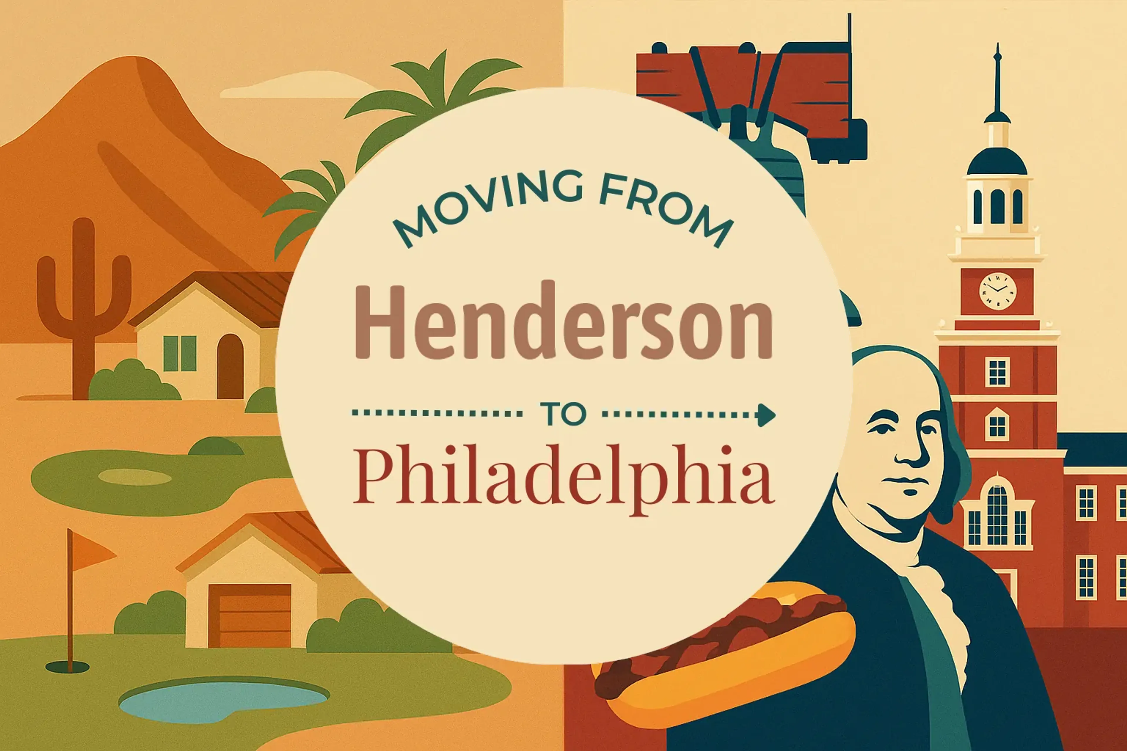 Side-by-side comparison of Henderson to Philadelphia moving companies