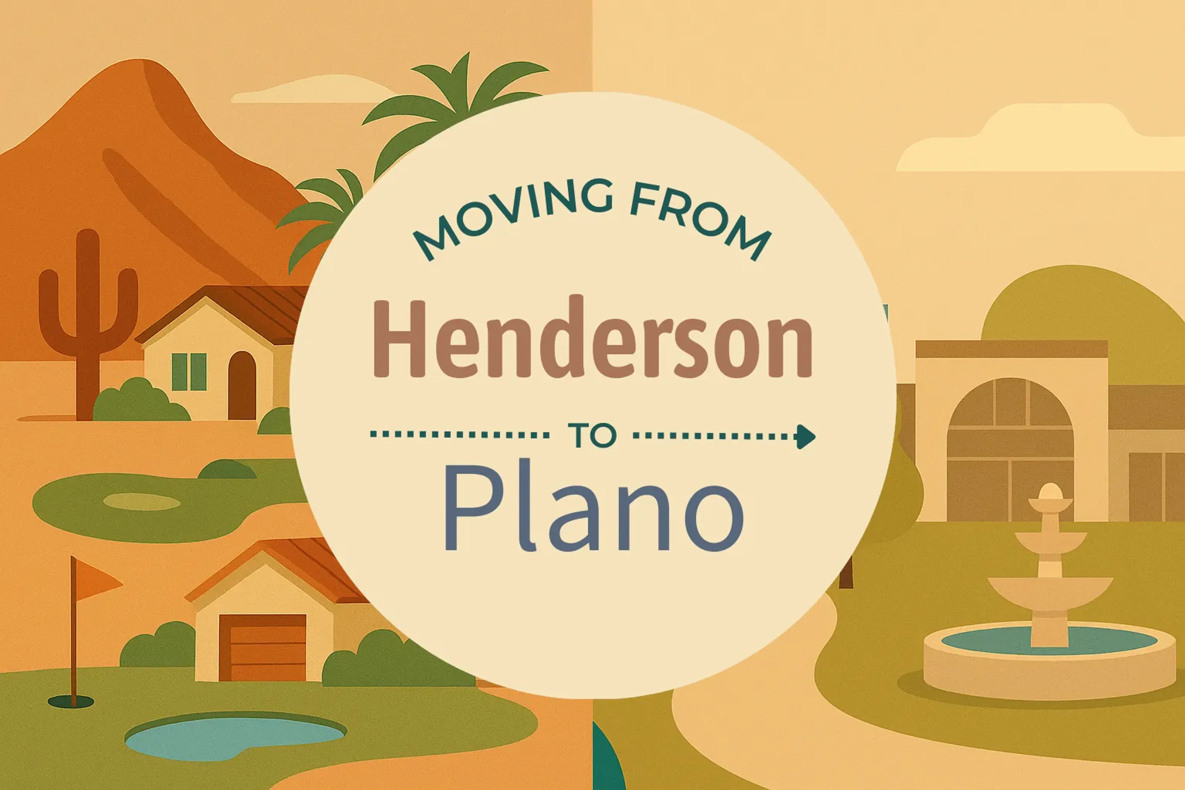 Side-by-side comparison of Henderson to Plano moving companies
