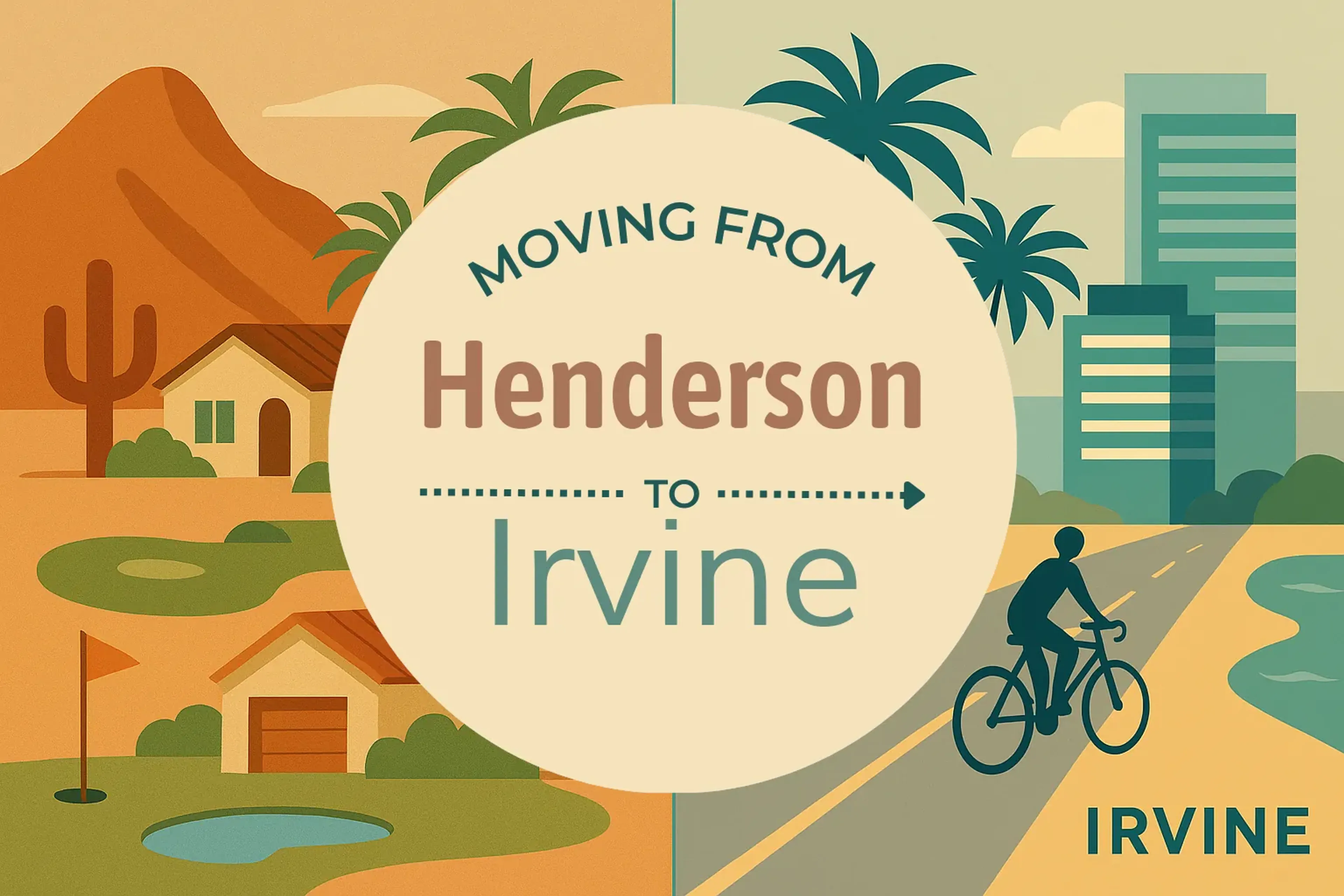 Side-by-side comparison of Henderson to Irvine moving companies