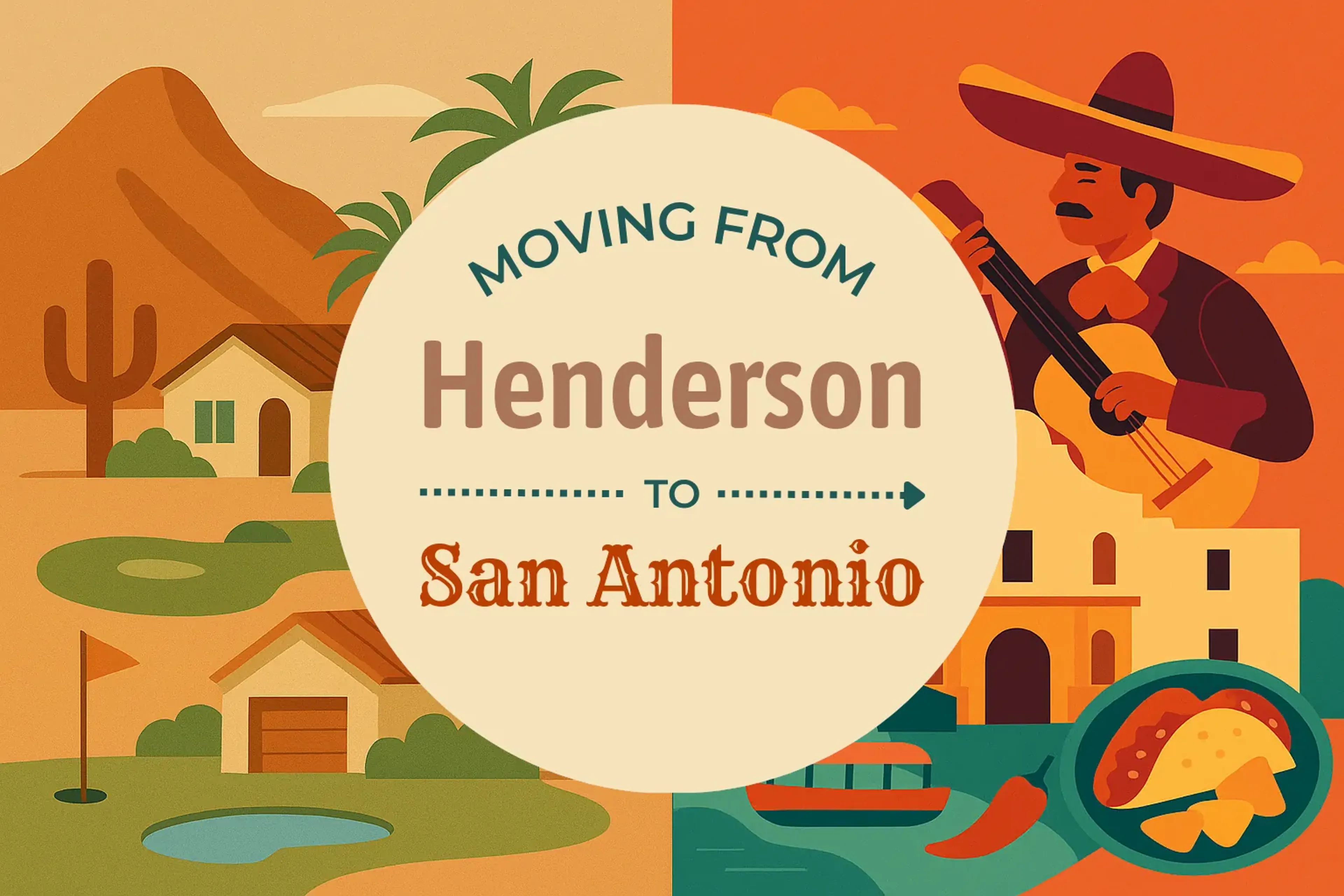 Side-by-side comparison of Henderson to San Antonio moving companies
