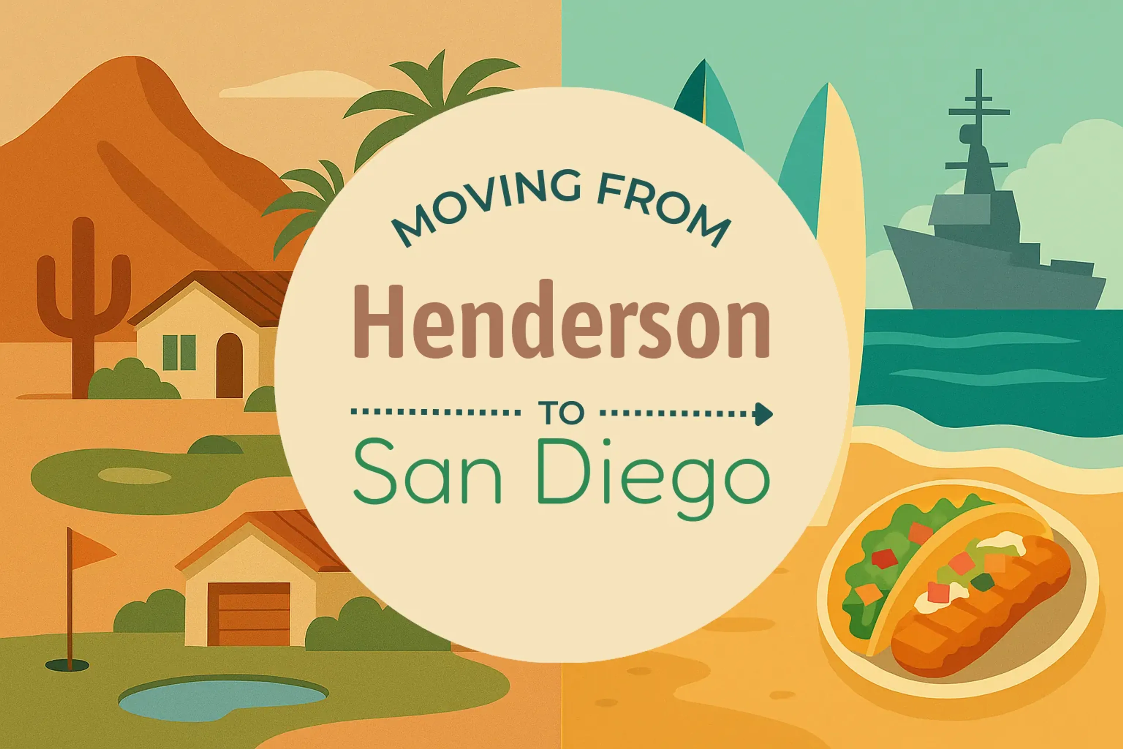 Side-by-side comparison of Henderson to San Diego moving companies